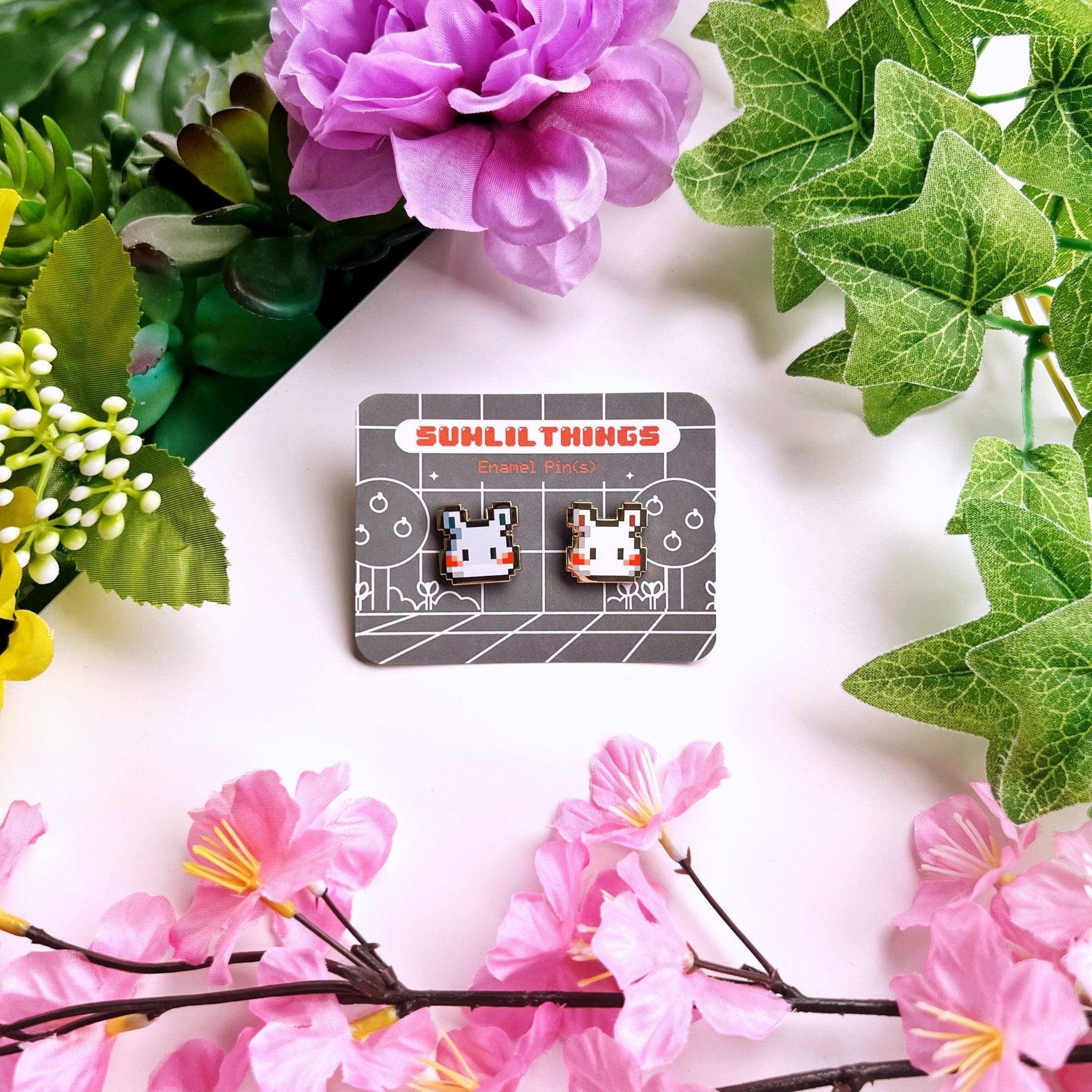 Enamel Pin - 8Bit Misfits (Oatmeal & Cinnamon) - SumLilThings