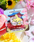 Enamel Pin - Chichi the Cockatiel with Mango Pomelo Drink - SumLilThings