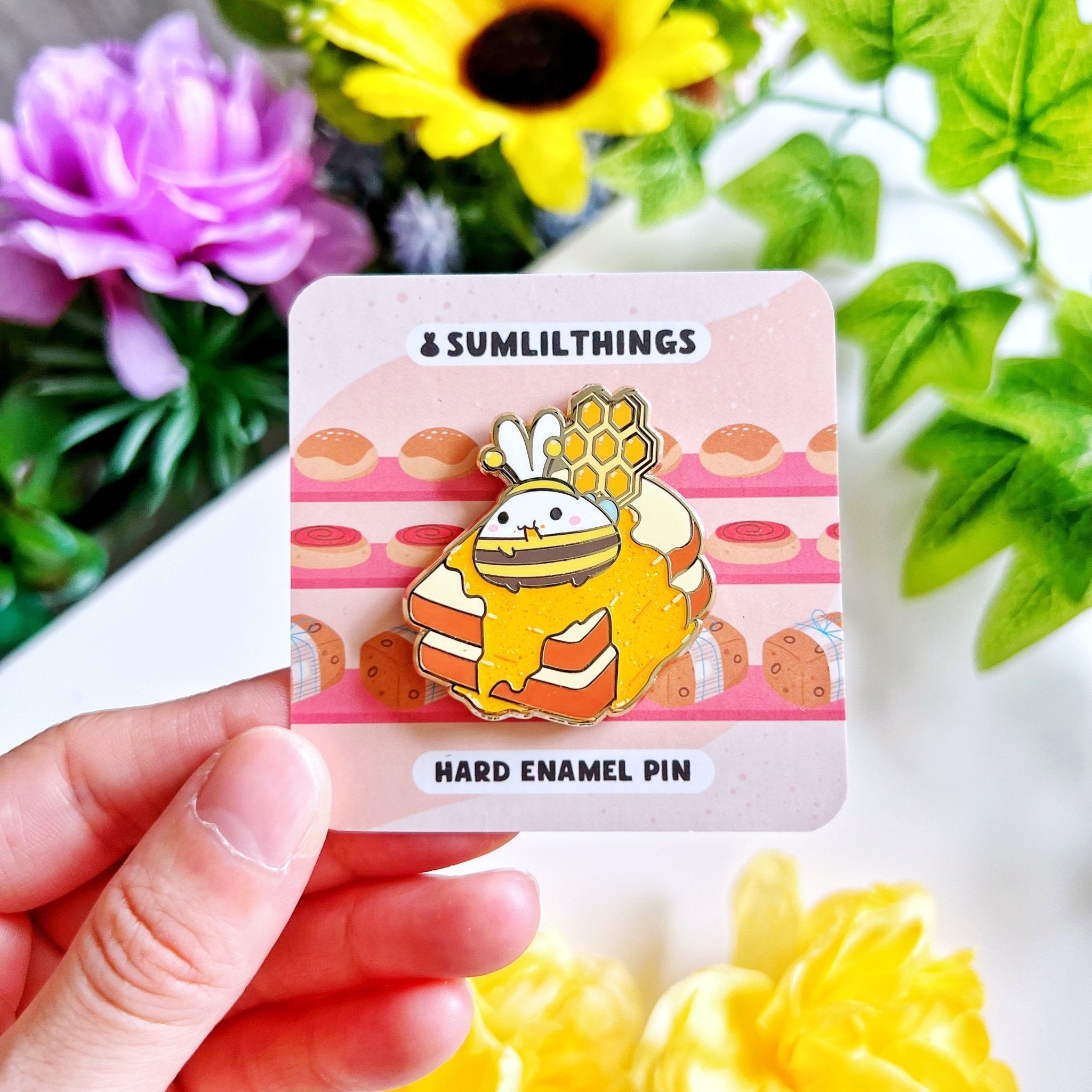 Enamel Pin - Lil' Honey Toast - SumLilThings