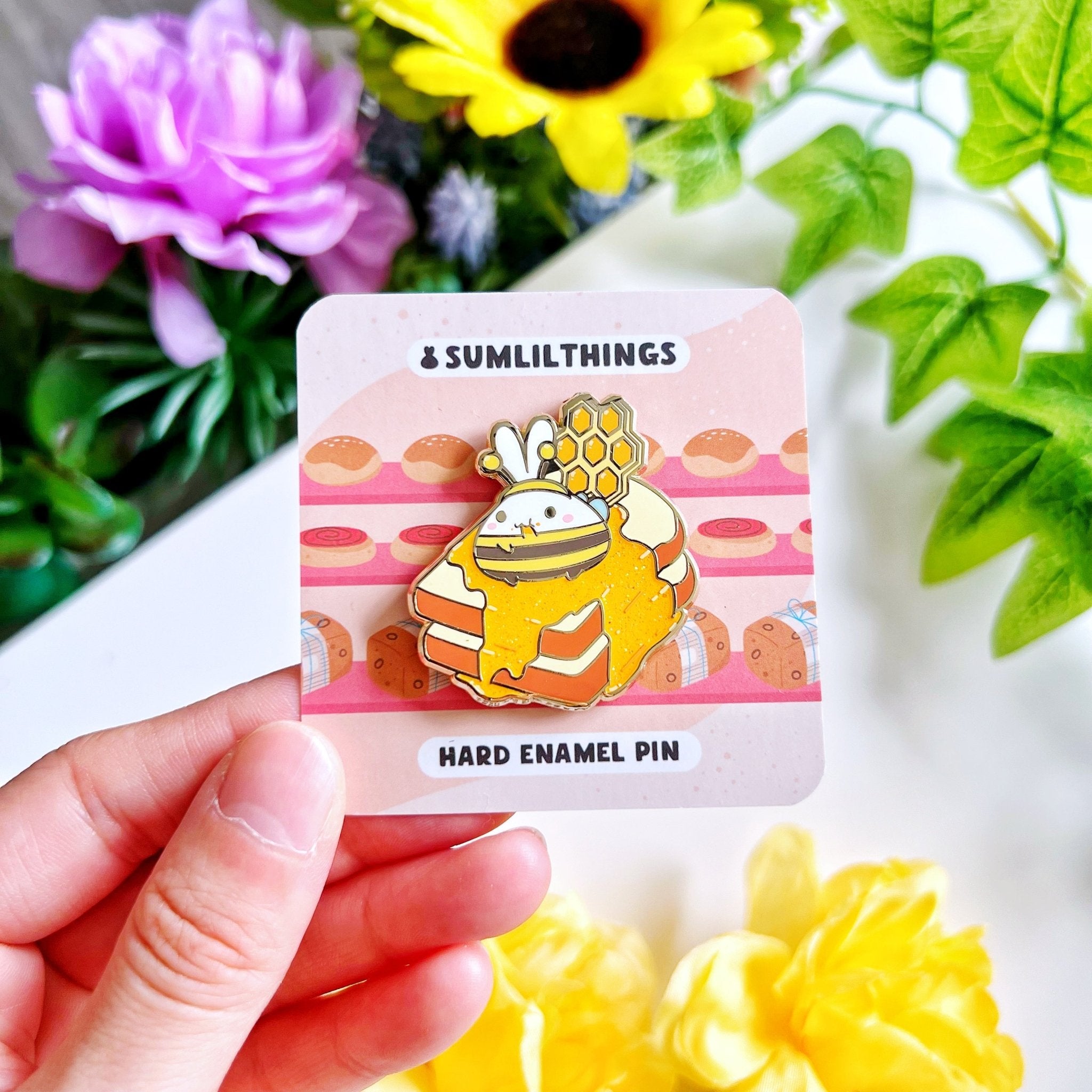 Enamel Pin - Lil' Honey Toast - SumLilThings