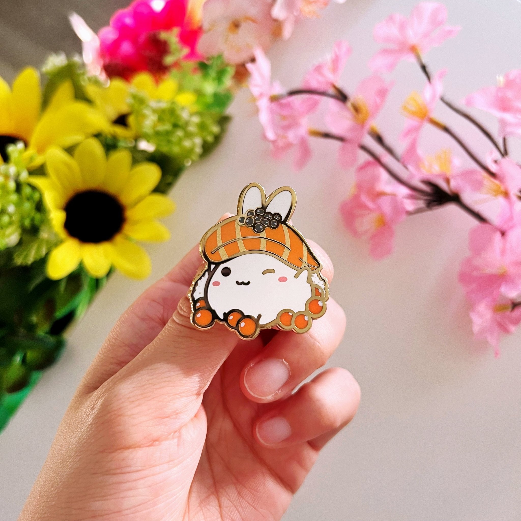 Enamel Pin - Lil' Salmon Sushi - SumLilThings