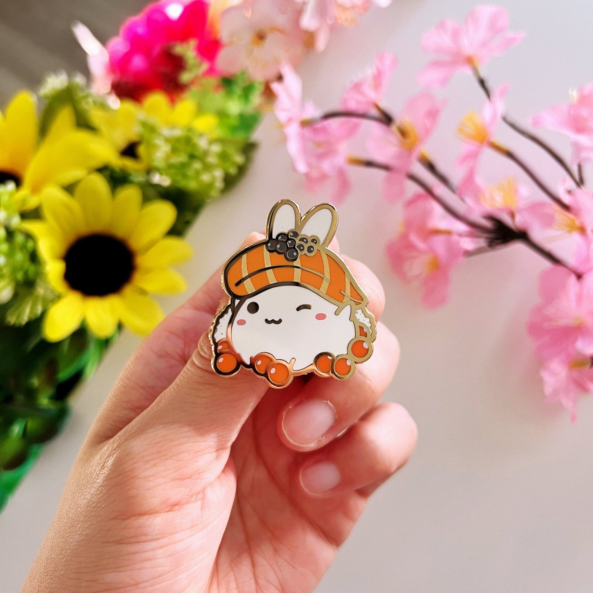 Enamel Pin - Lil' Salmon Sushi - SumLilThings
