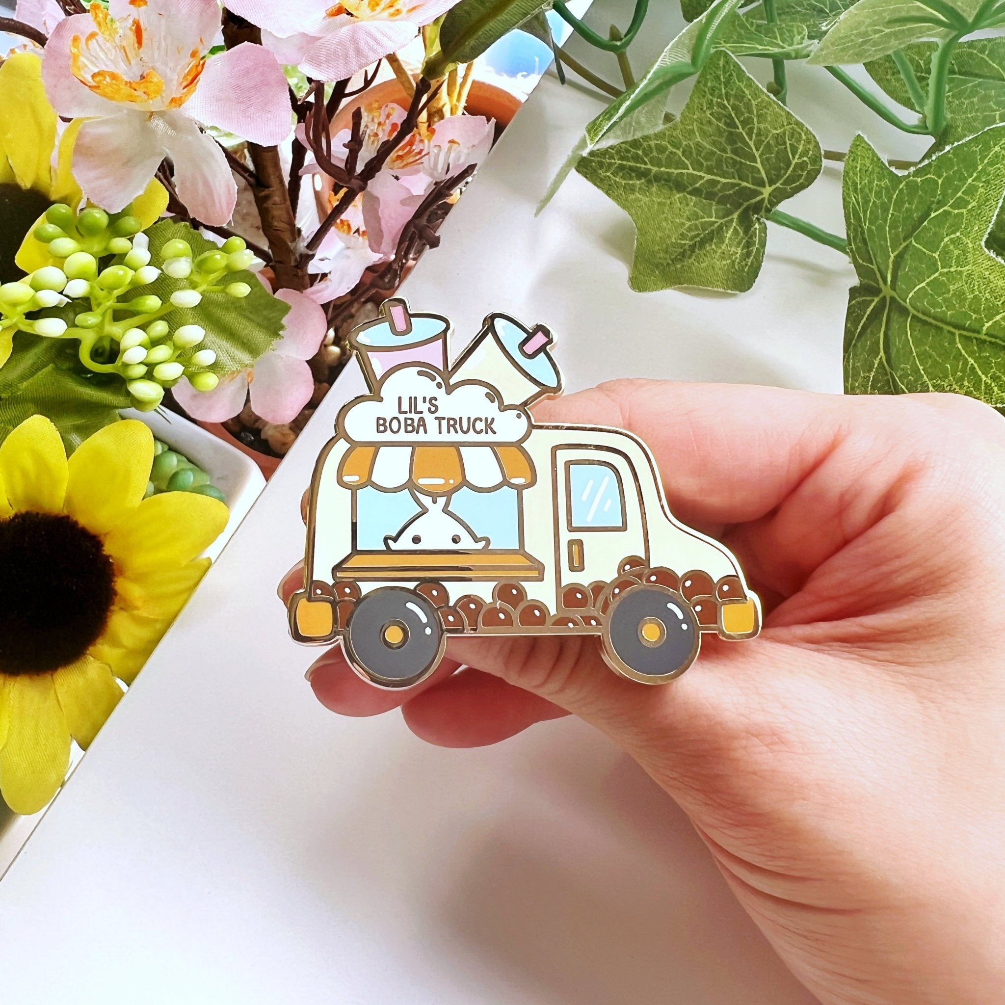 Enamel Pin - Lil's Boba Truck - SumLilThings