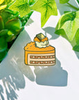 Enamel Pin - Peeking Chocolate Cake (Interactive Slider) - SumLilThings