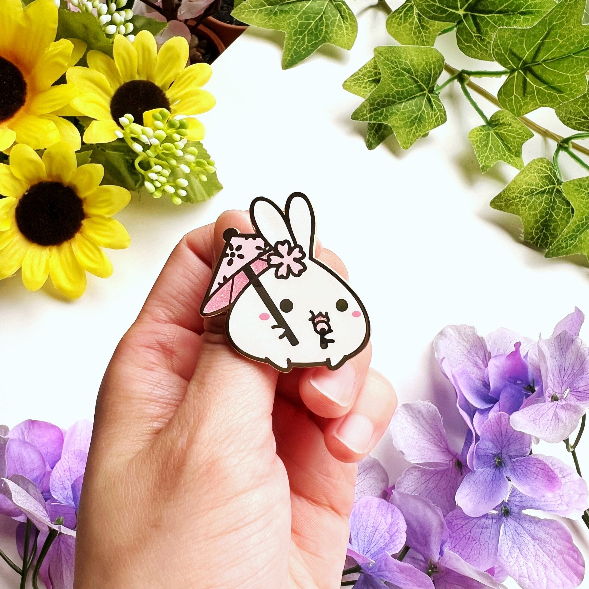 Enamel Pin - Sakura Lil with Umbrella - SumLilThings