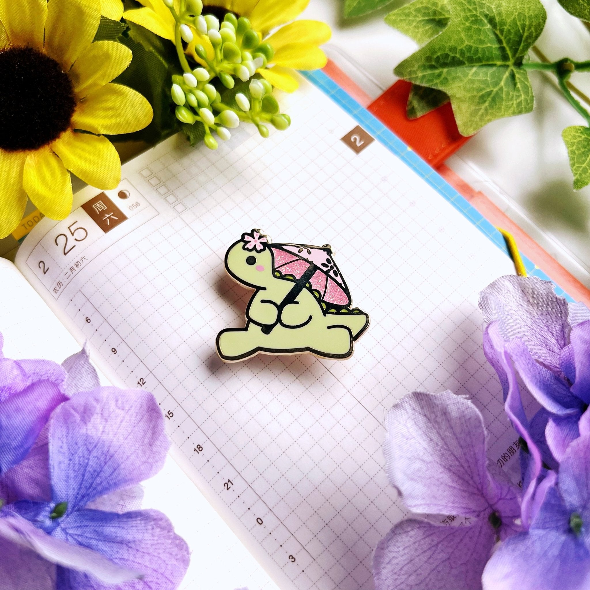 Enamel Pin - Sakura Nohnoh with Umbrella - SumLilThings