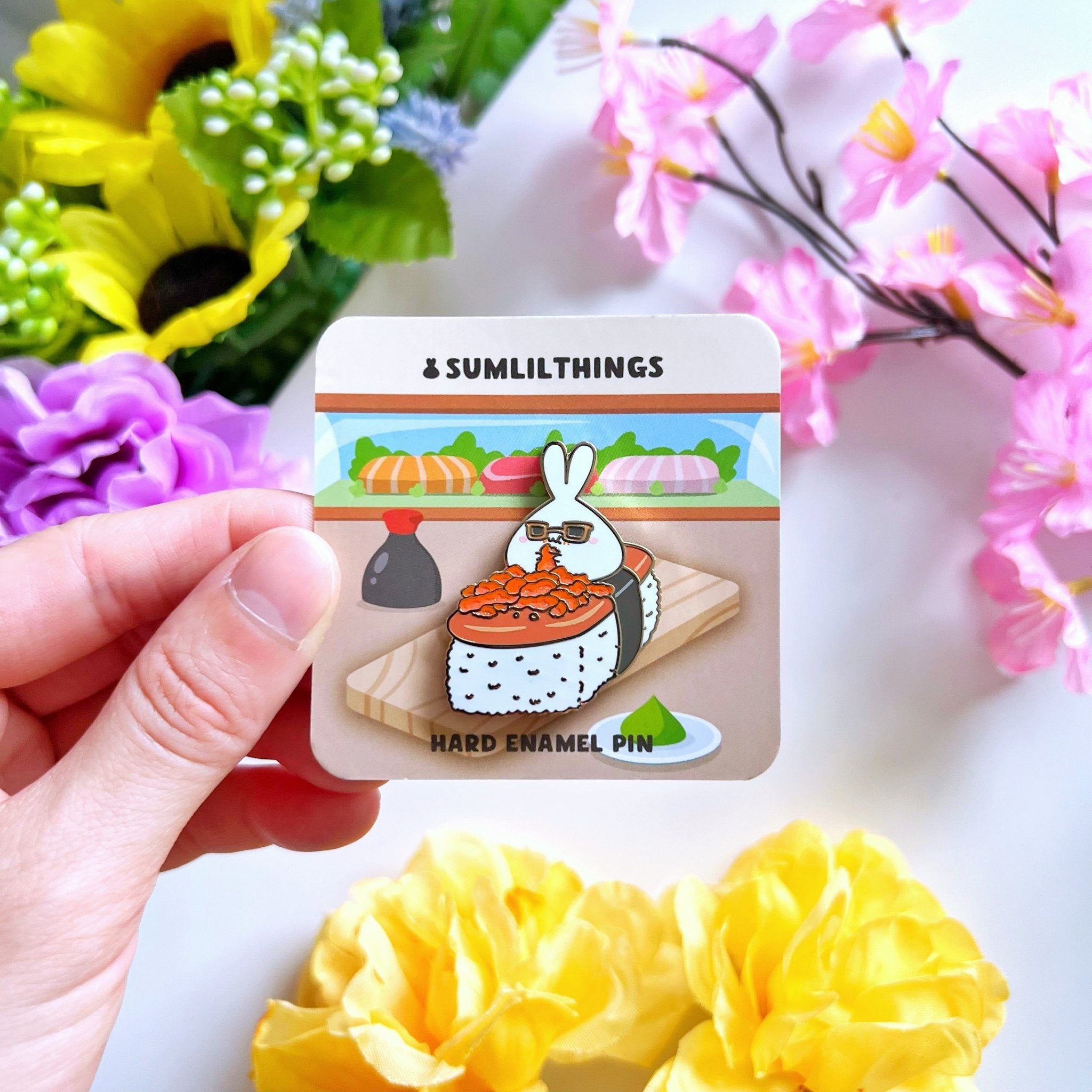 Enamel Pin - Spam Musubi with Hot Cheetos - SumLilThings