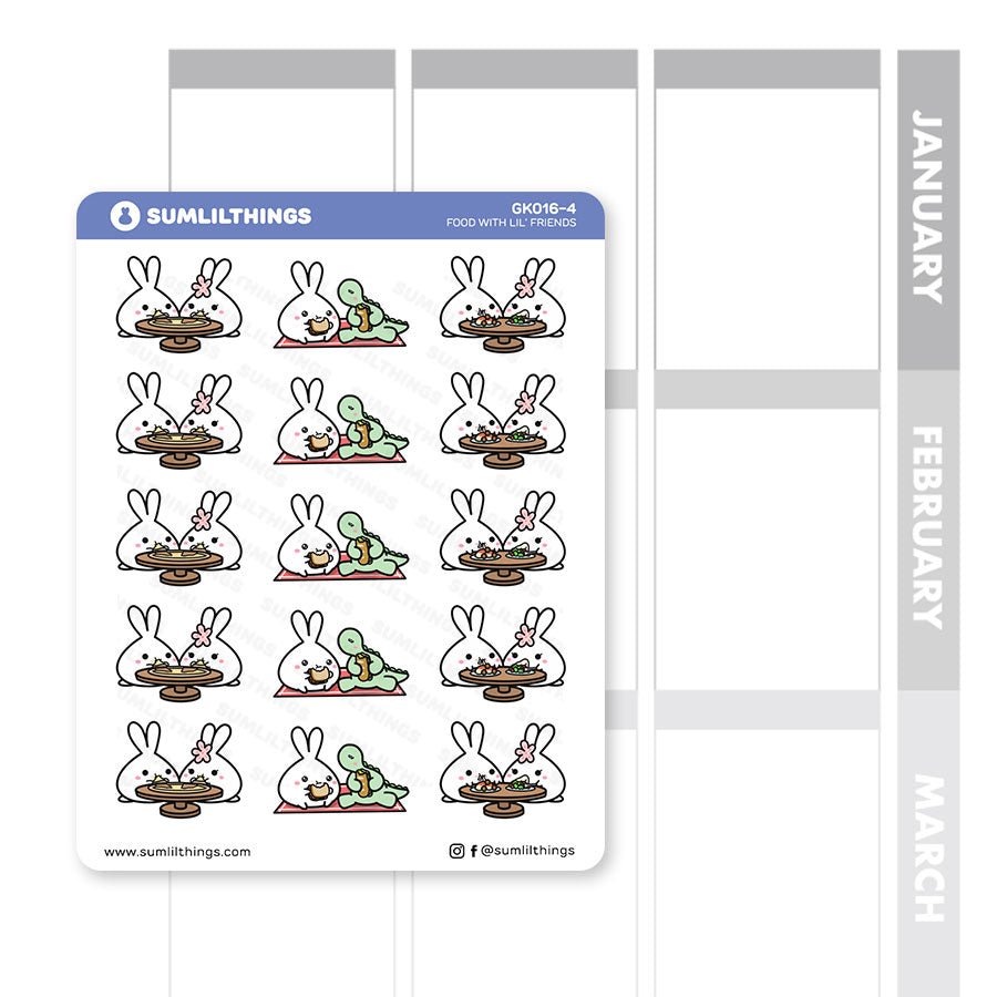 Food with Lil' Friends // SLT x OMWL Stickers - SumLilThings