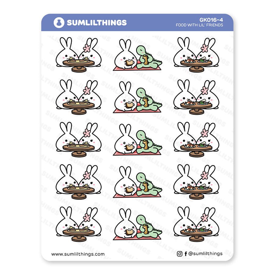 Food with Lil' Friends // SLT x OMWL Stickers - SumLilThings