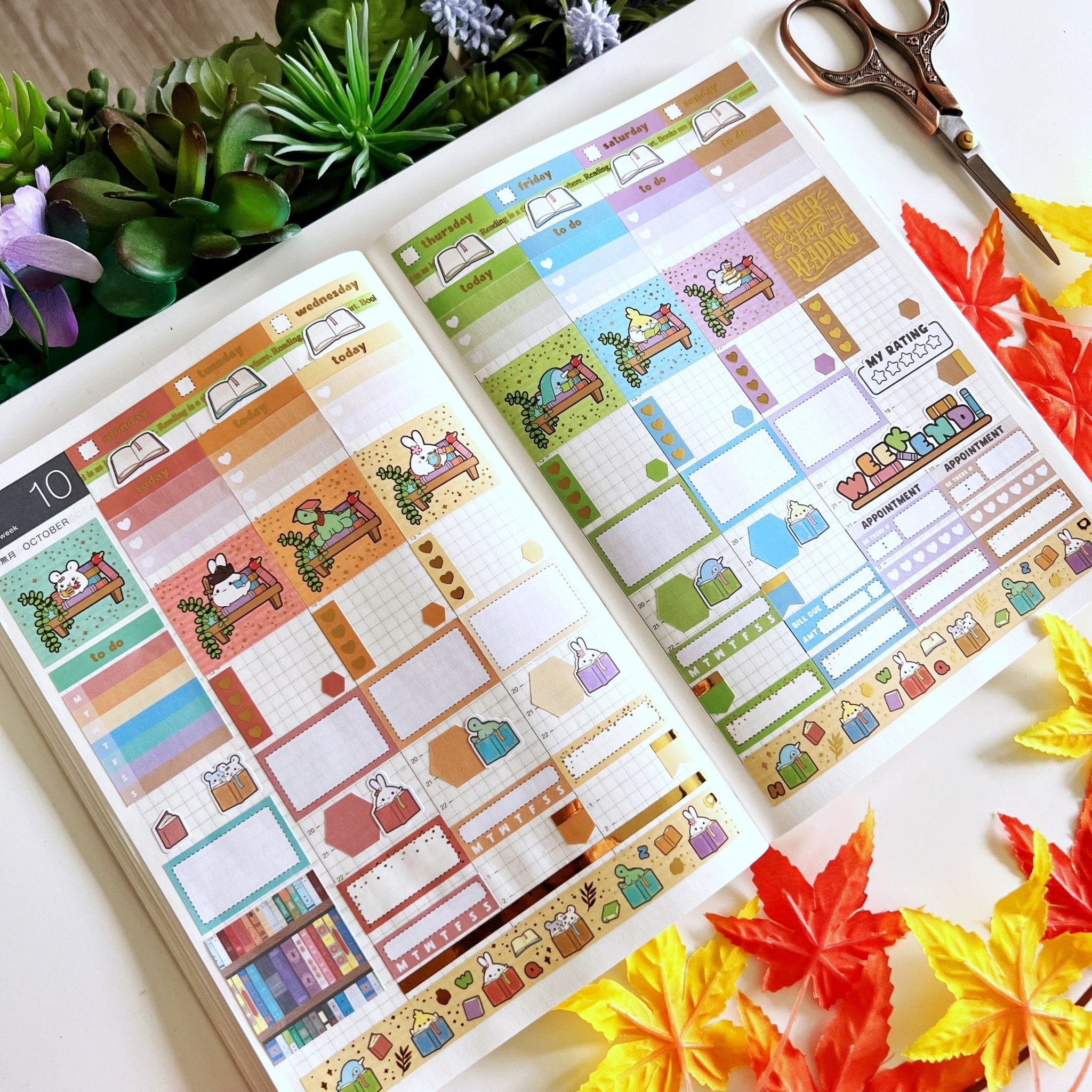 Hobonichi COUSIN - Lil' Bookworm - Gold Foil - SumLilThings