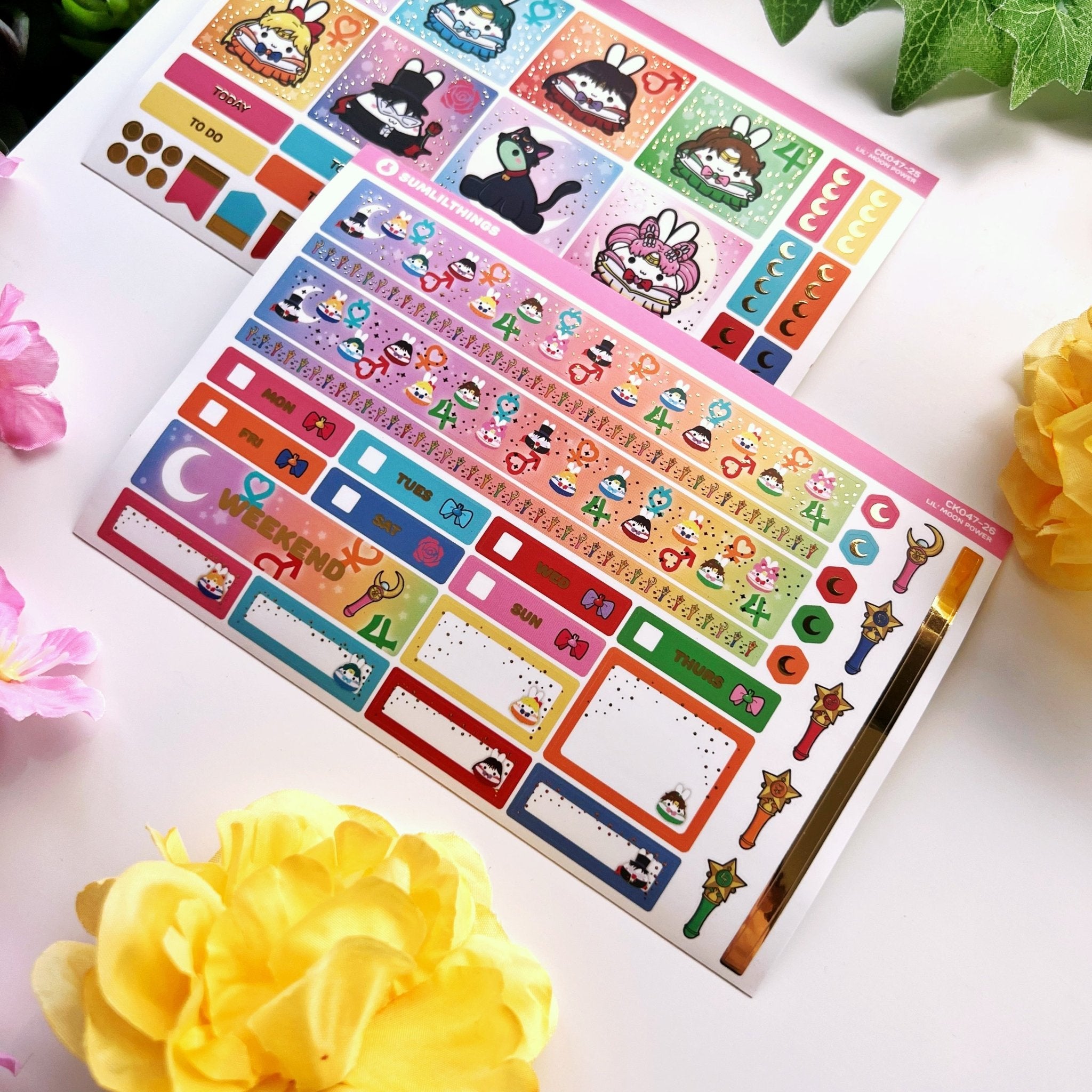 Hobonichi COUSIN - Lil' Moon Power - Gold Foil - SumLilThings