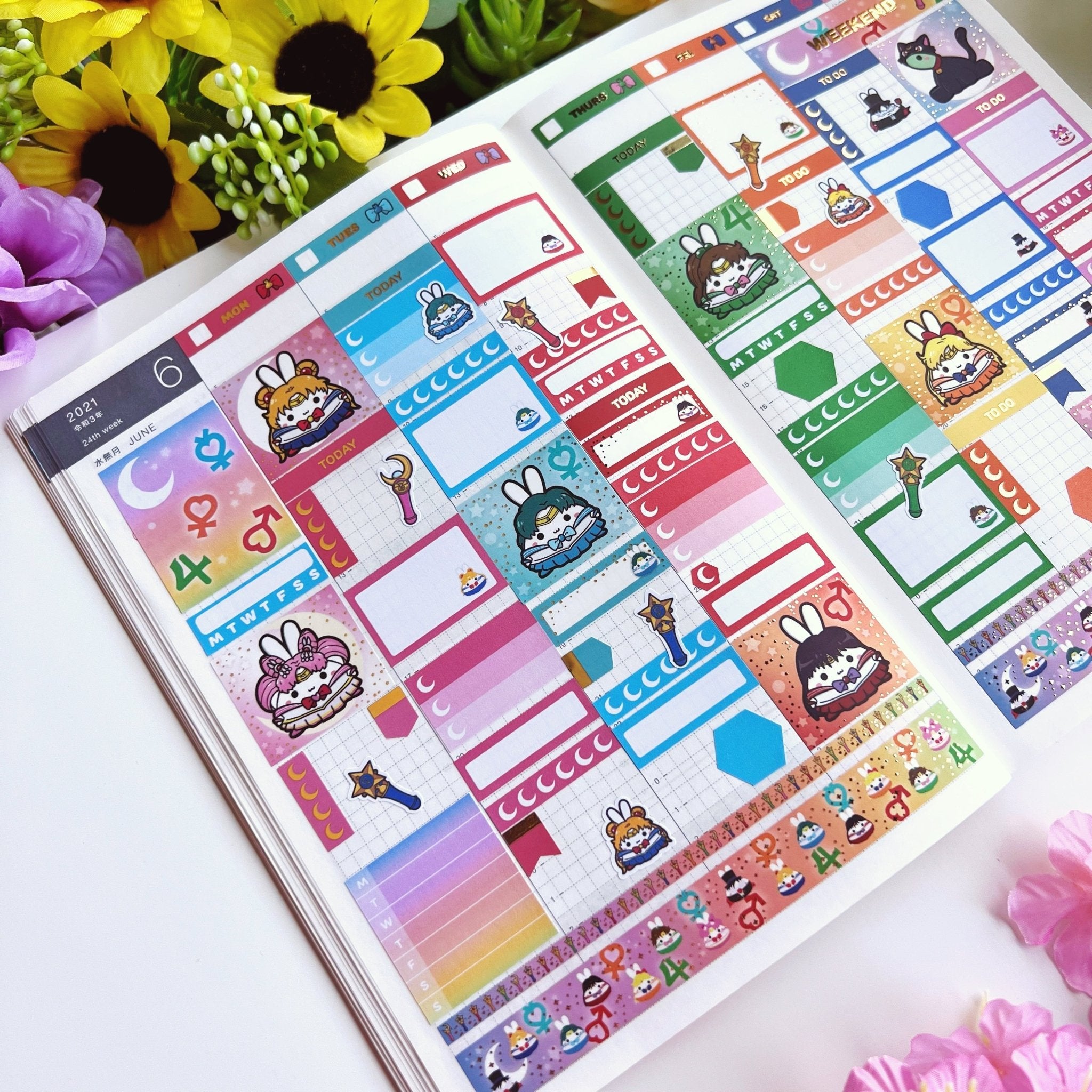 Hobonichi COUSIN - Lil' Moon Power - Gold Foil - SumLilThings