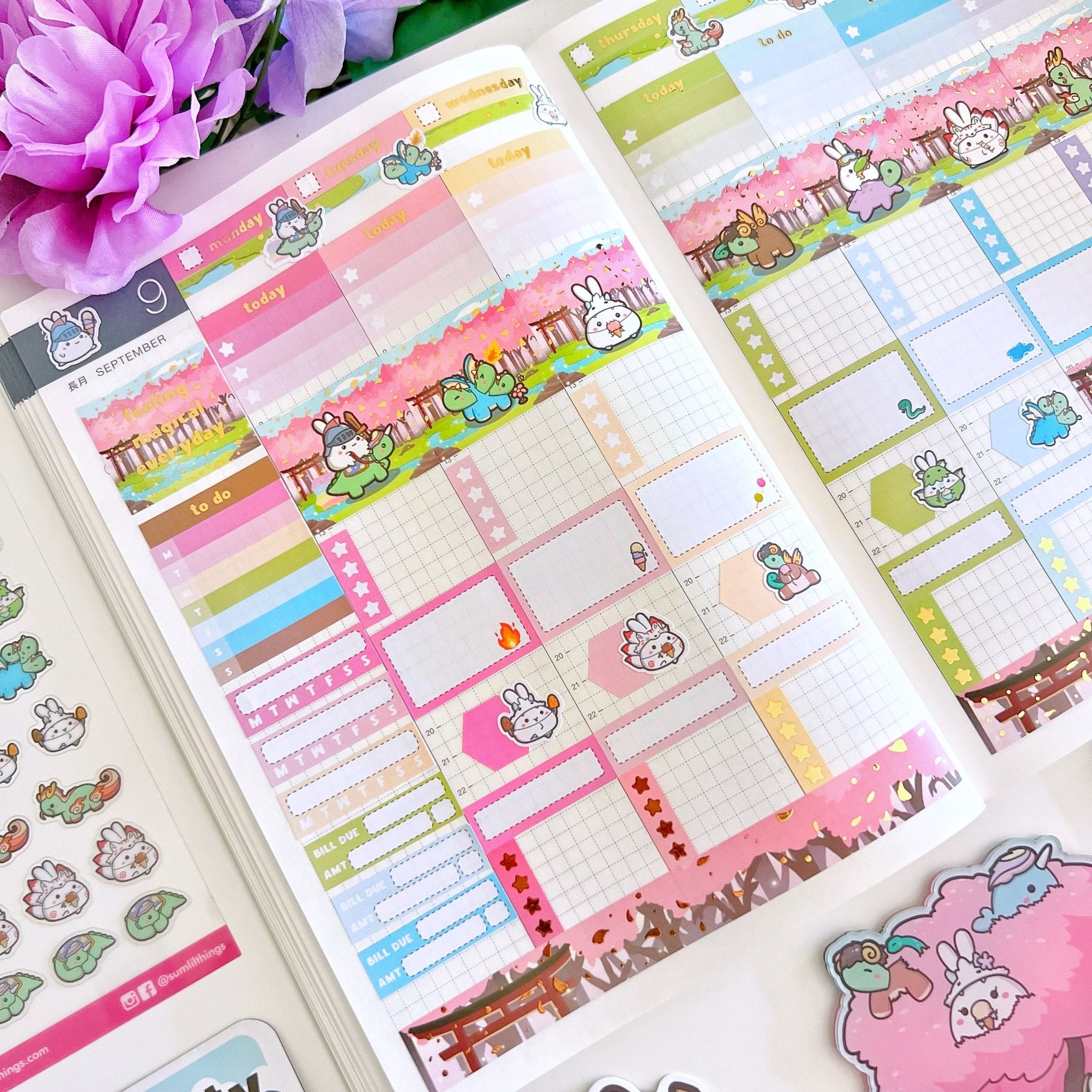 Hobonichi COUSIN - Lil' Mythological - Gold Foil - SumLilThings