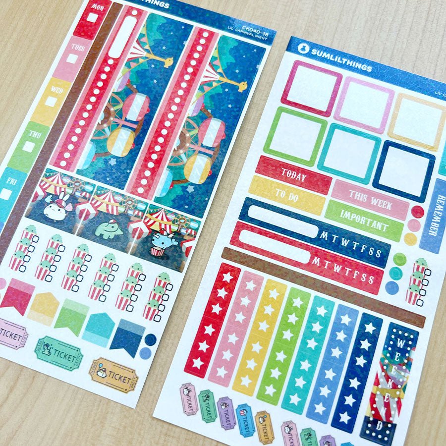 Hobonichi WEEKS Kit - Carnival Night - Holographic - SumLilThings