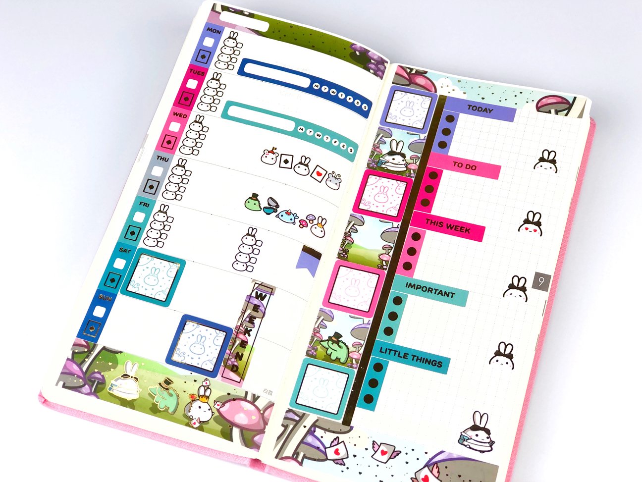 Hobonichi WEEKS Kit - Down The Rabbit Hole - Gold Foil - SumLilThings