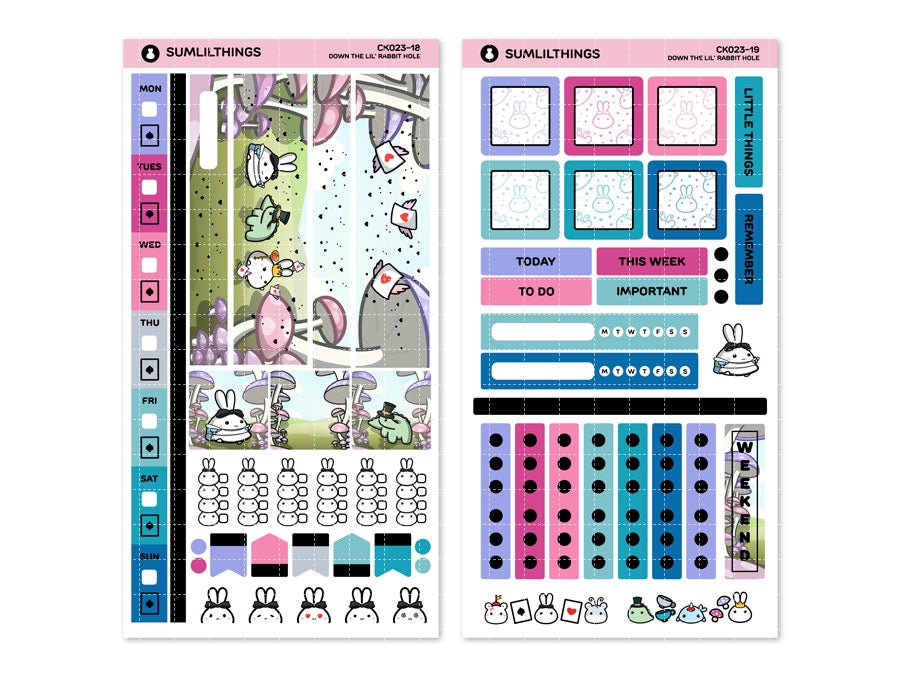 Hobonichi WEEKS Kit - Down The Rabbit Hole - Gold Foil - SumLilThings