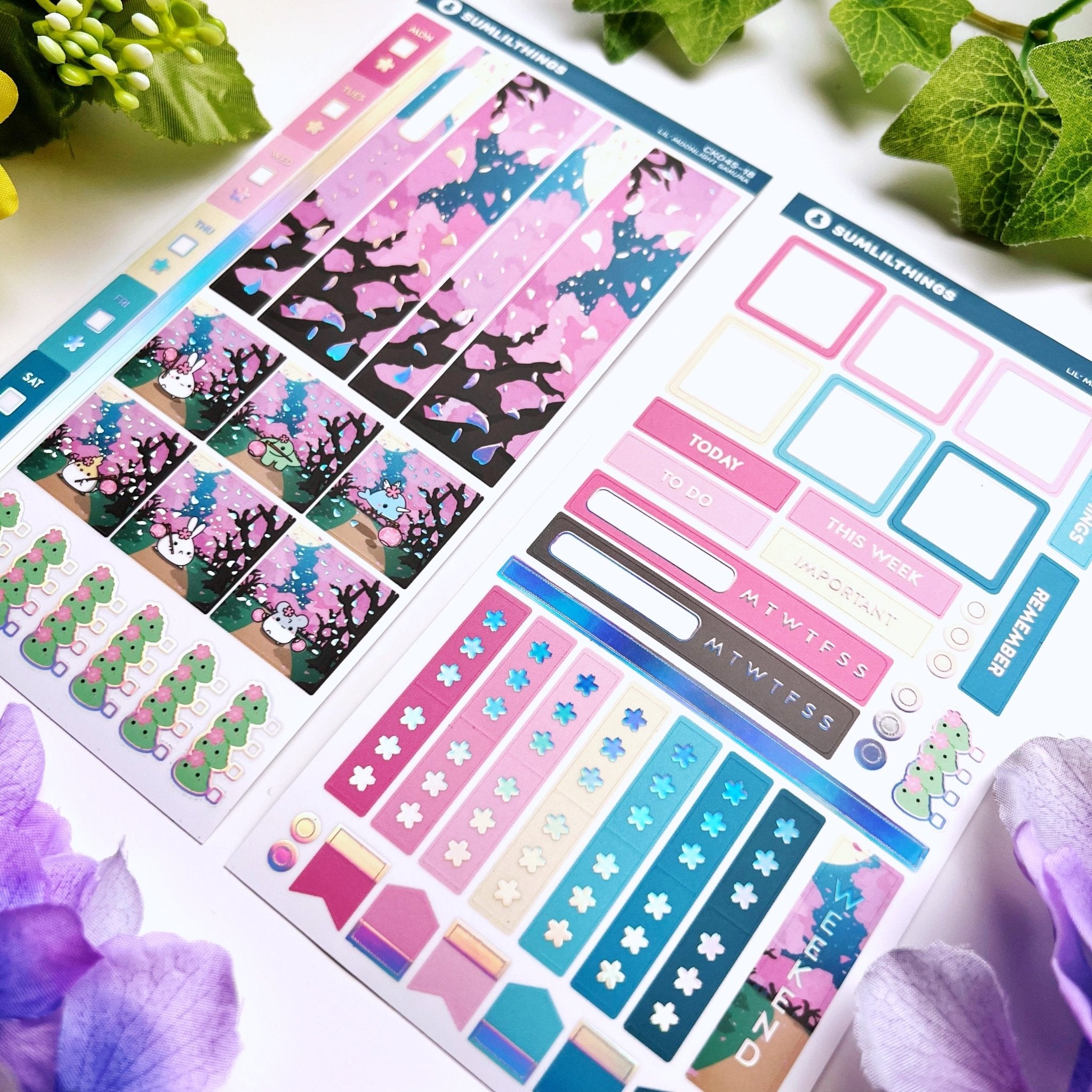 Hobonichi WEEKS Kit - Lil' Moonlight Sakura - SumLilThings