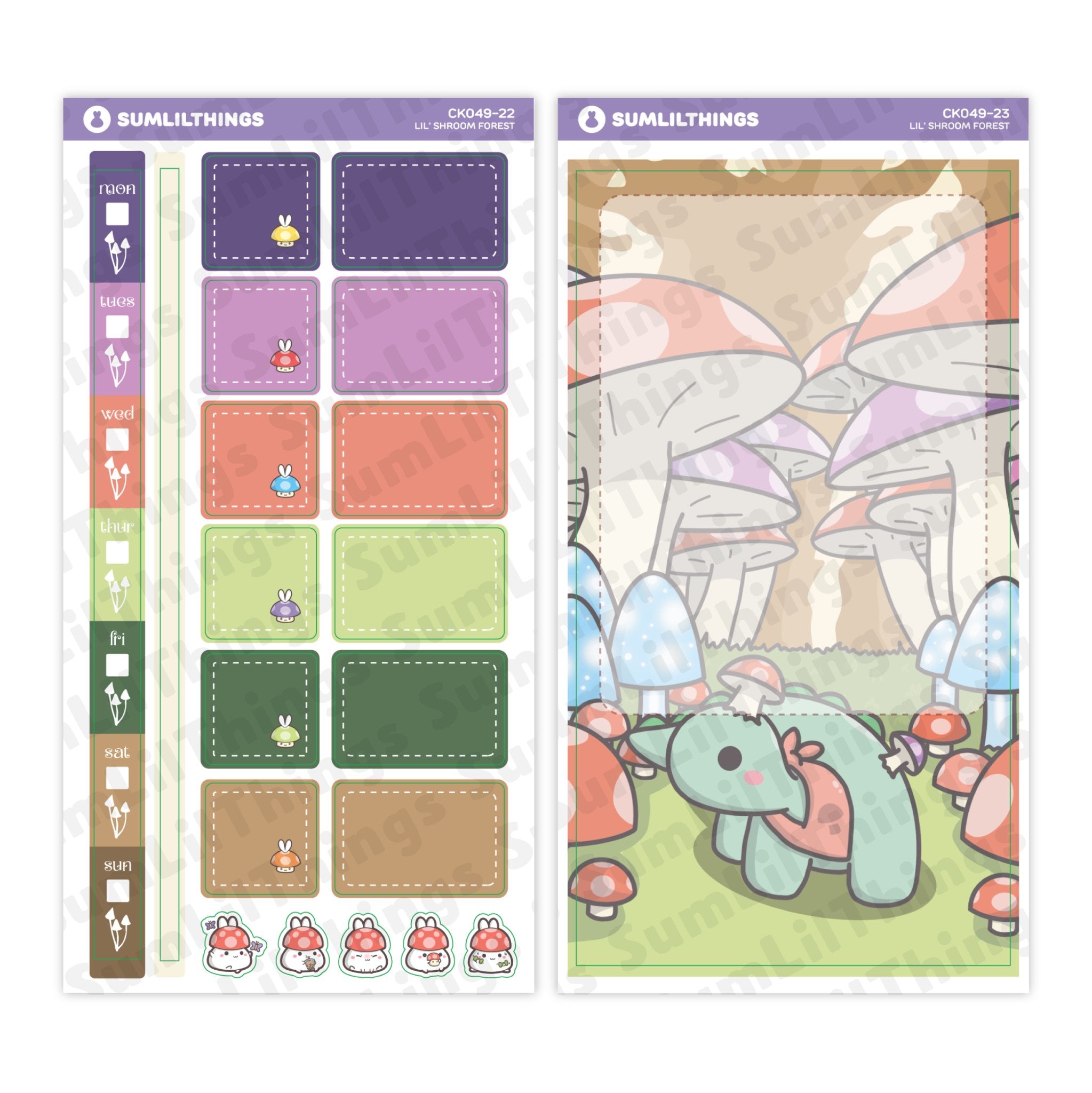 Hobonichi WEEKS Kit - Lil' Mushroom Forest - SumLilThings