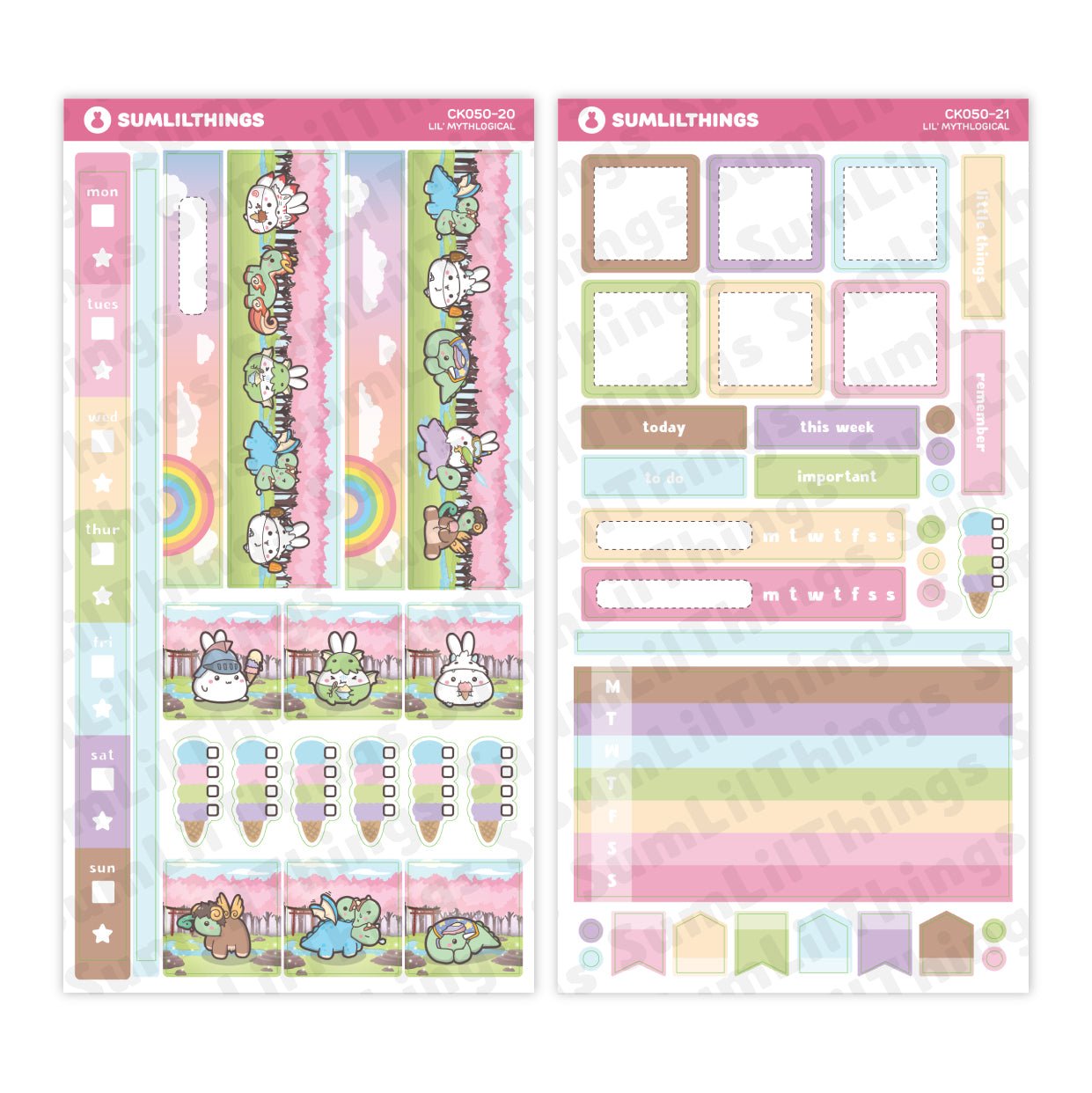 Hobonichi WEEKS Kit - Lil' Mythological - SumLilThings