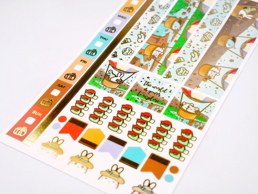 Hobonichi WEEKS Kit - Trip Around the World - Gold Foil - SumLilThings