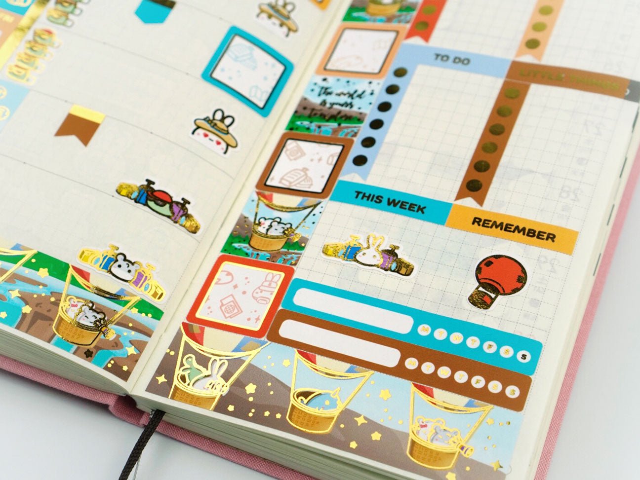 Hobonichi WEEKS Kit - Trip Around the World - Gold Foil - SumLilThings