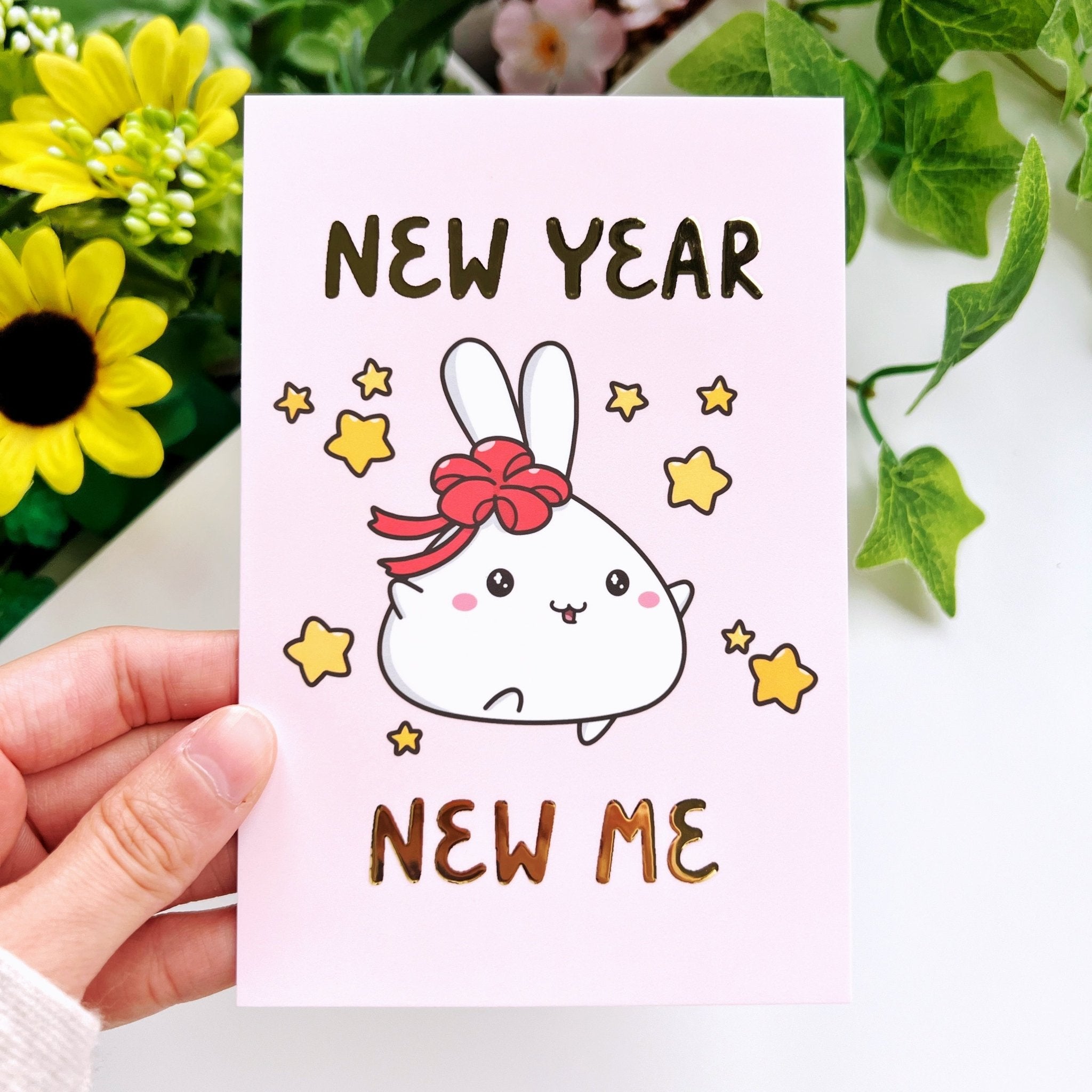 Journaling Card - New Year New Me - Gold Foiled - SumLilThings