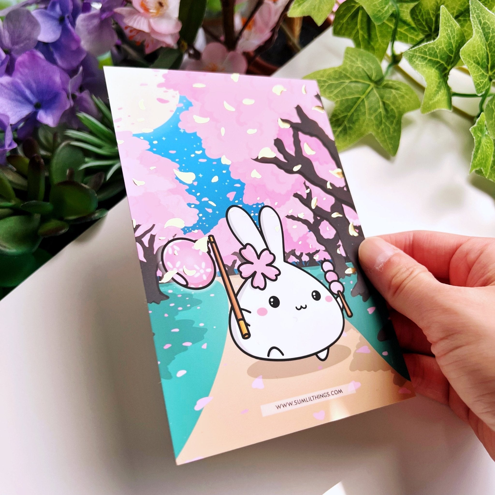 Journaling Card - Sakura Lil - Gold Foiled - SumLilThings