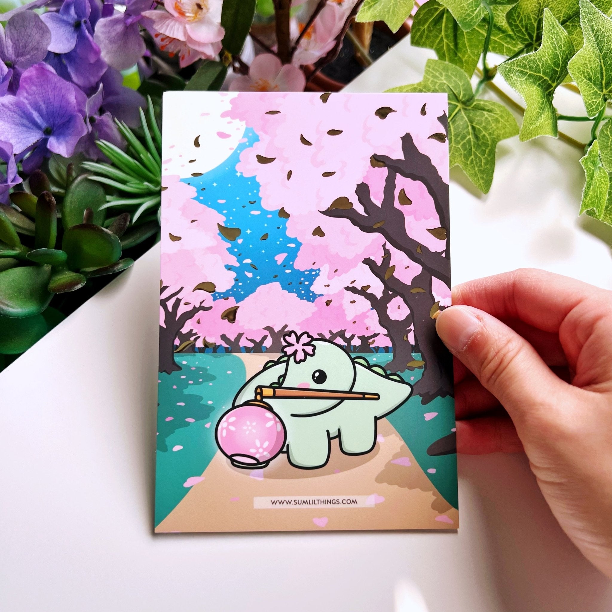 Journaling Card - Sakura Nohnoh - Gold Foiled - SumLilThings