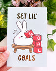 Journaling Card - Set Lil' Goals - Gold Foiled - SumLilThings