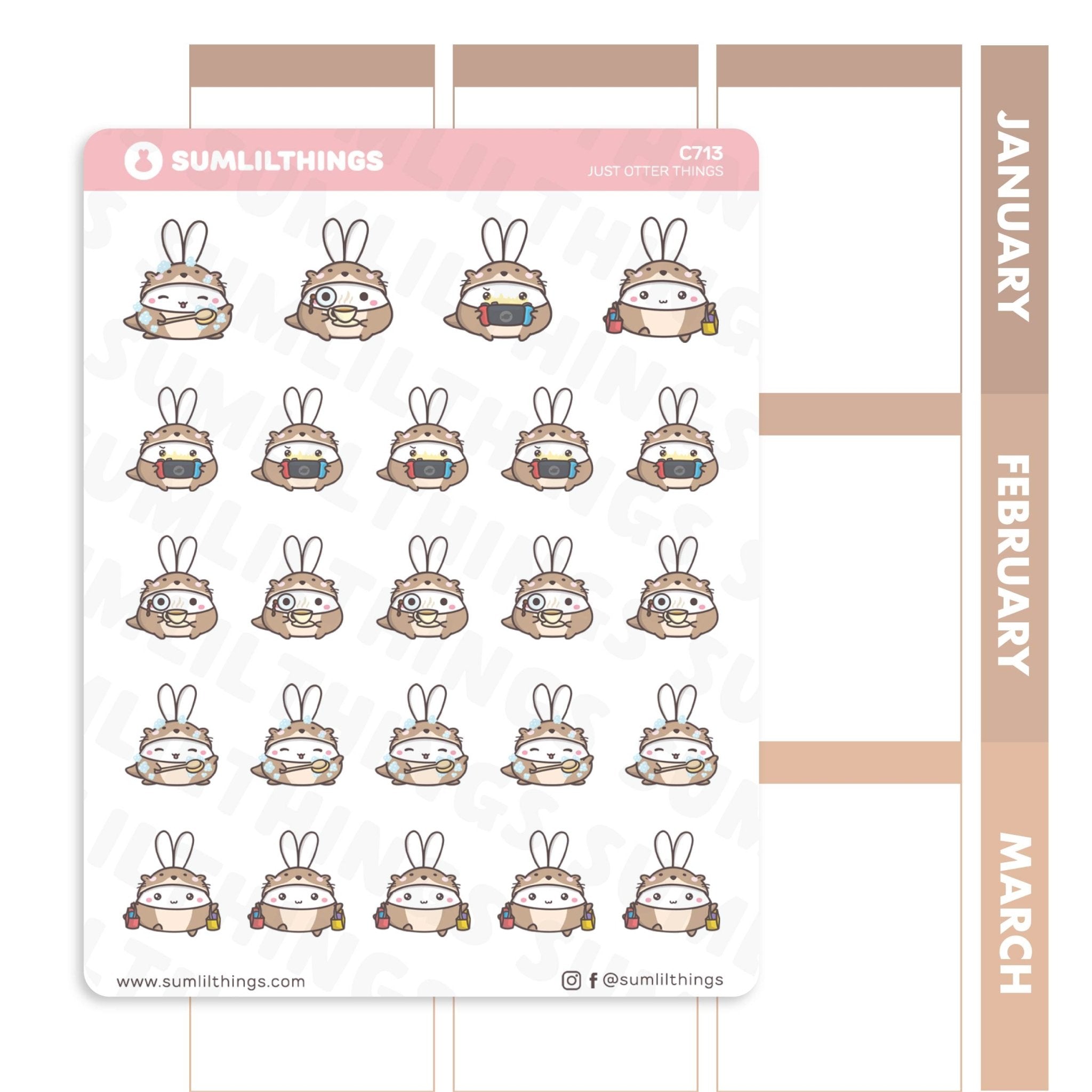 Just Lil' Otter Things Stickers - SumLilThings