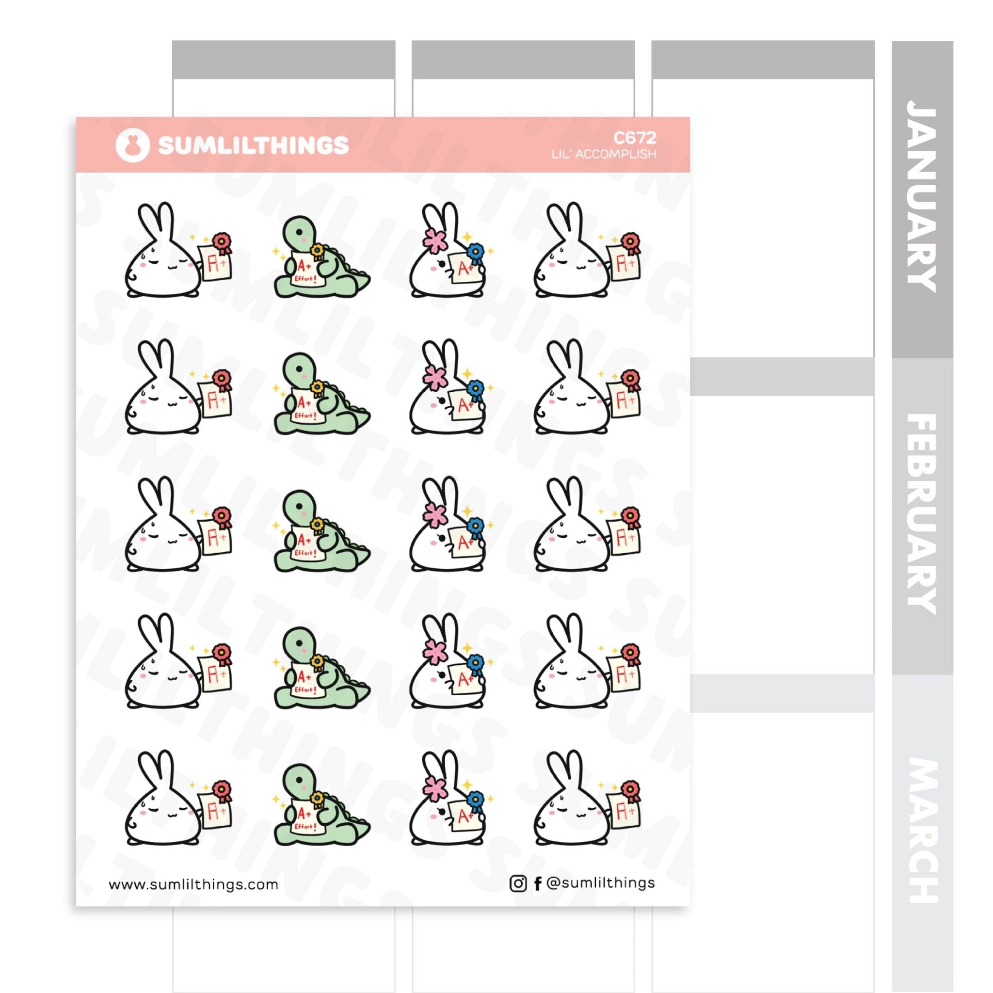 Lil' Accomplish Stickers - SumLilThings