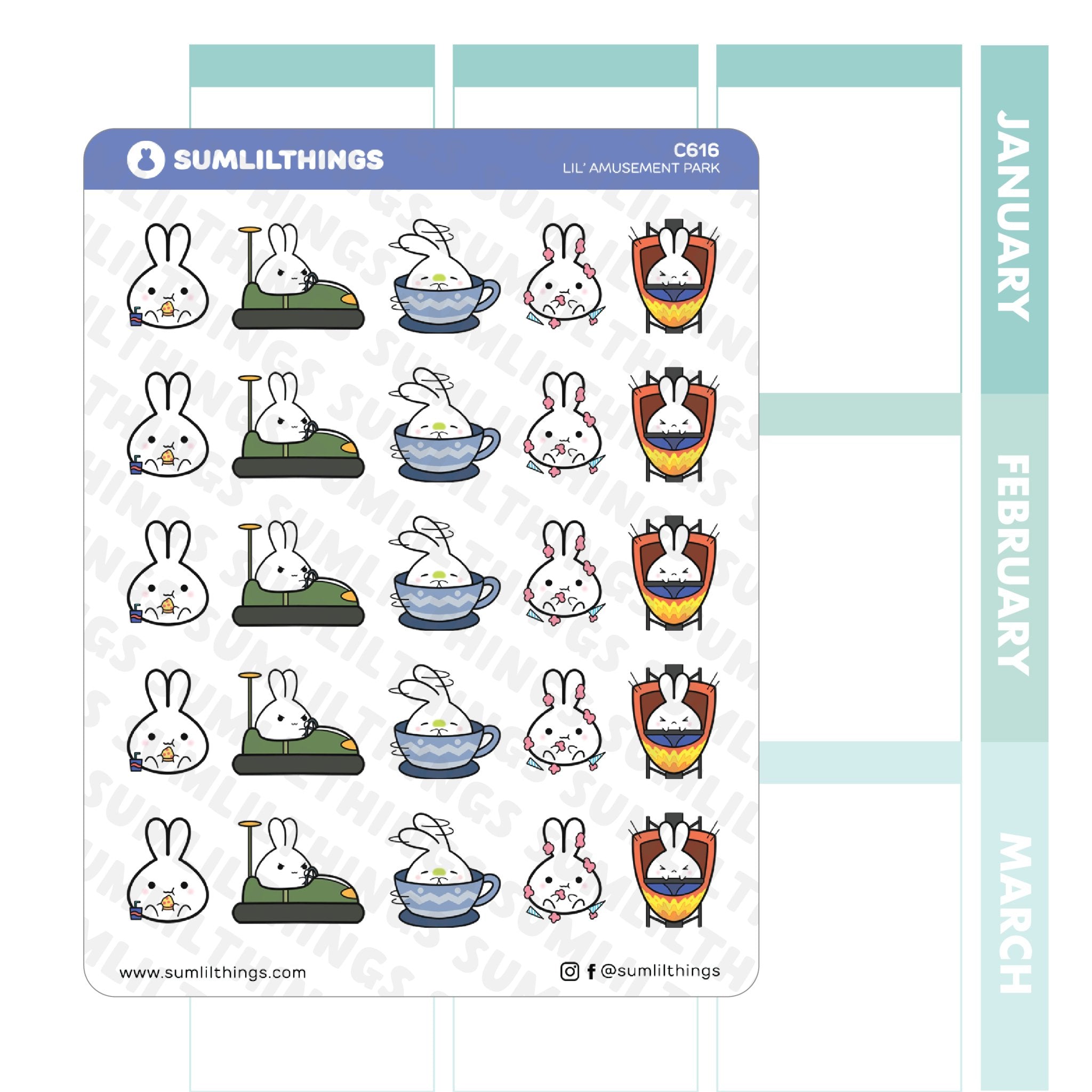 Lil' Amusement Park Stickers - SumLilThings