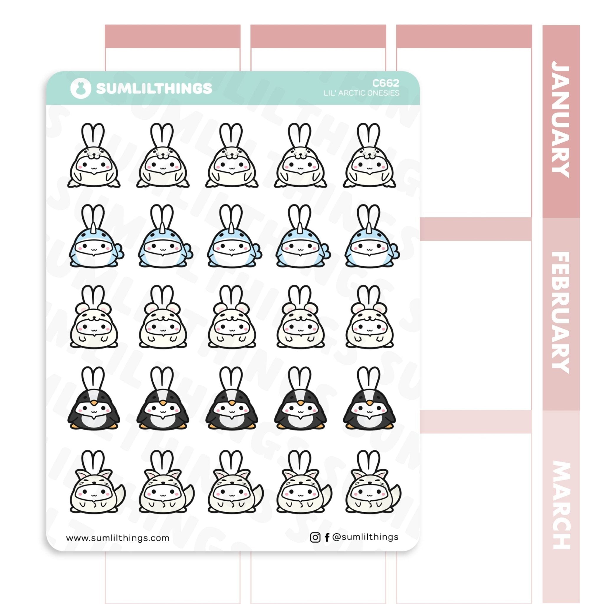 Lil' Arctic Onesies Stickers - SumLilThings