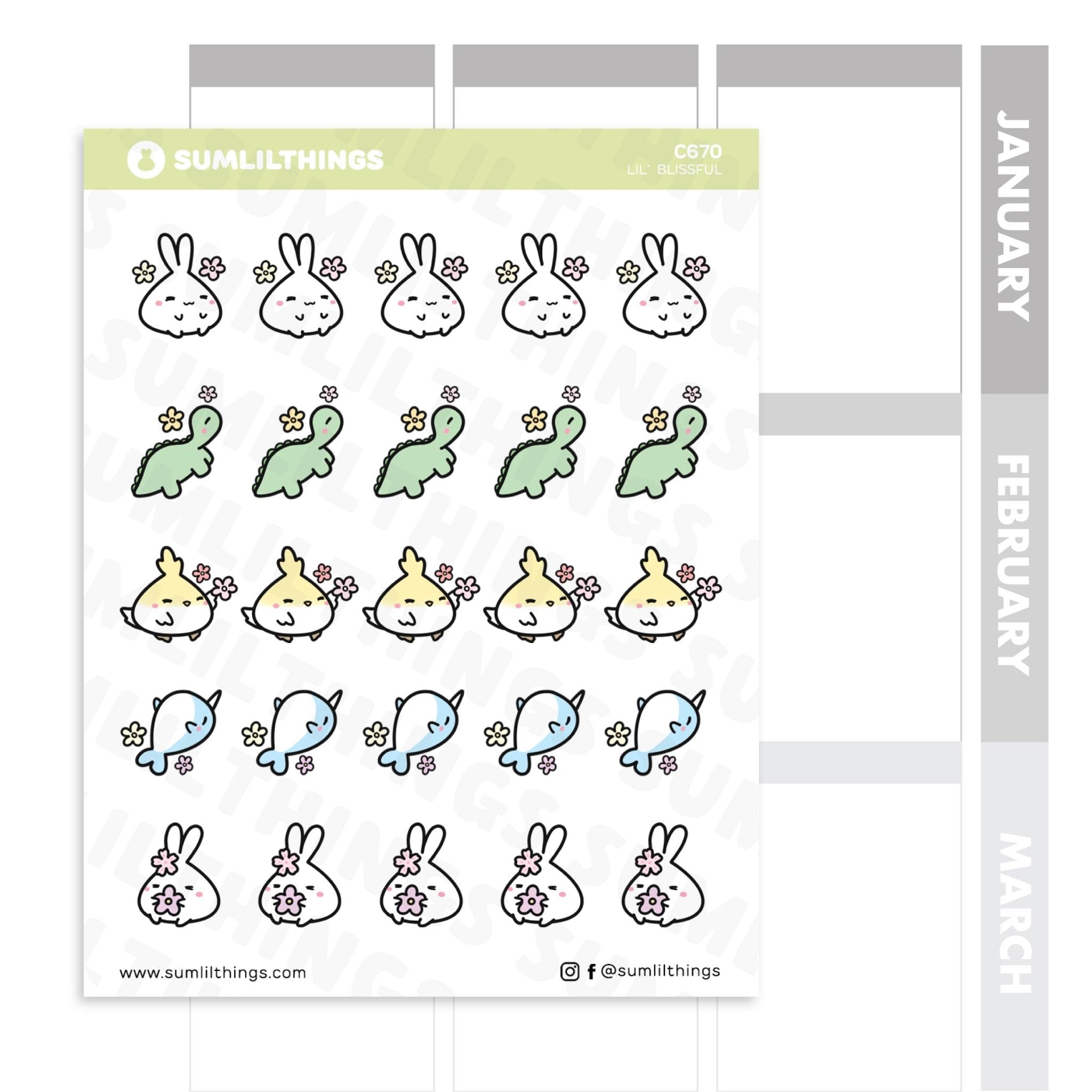 Lil' Blissful Stickers - SumLilThings