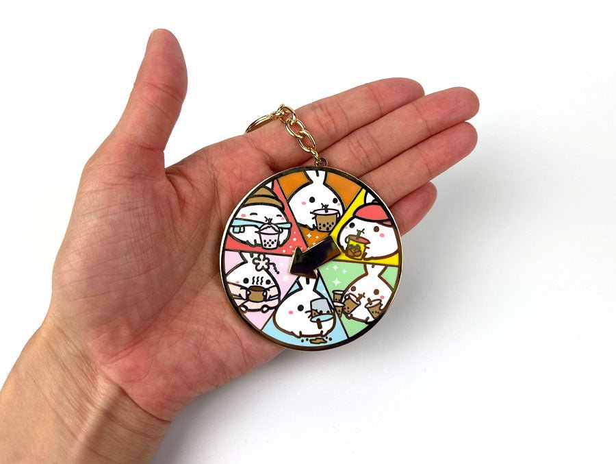 Lil' Boba Decision Wheel - Spinning Keychain - SumLilThings