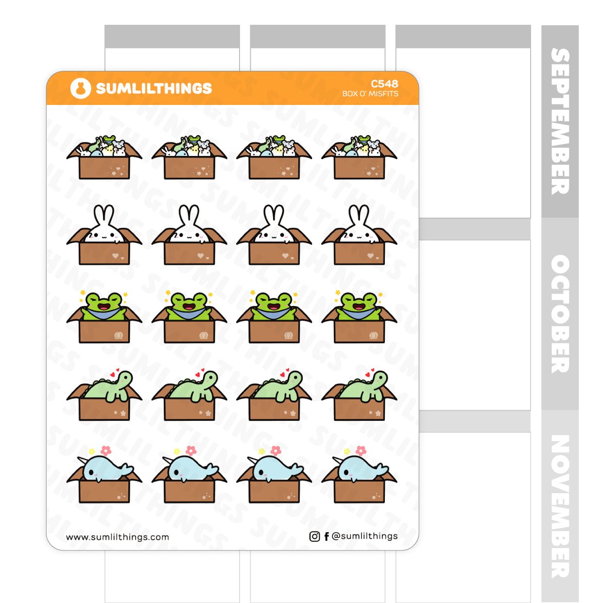 Lil' Box of Misfits Stickers - SumLilThings
