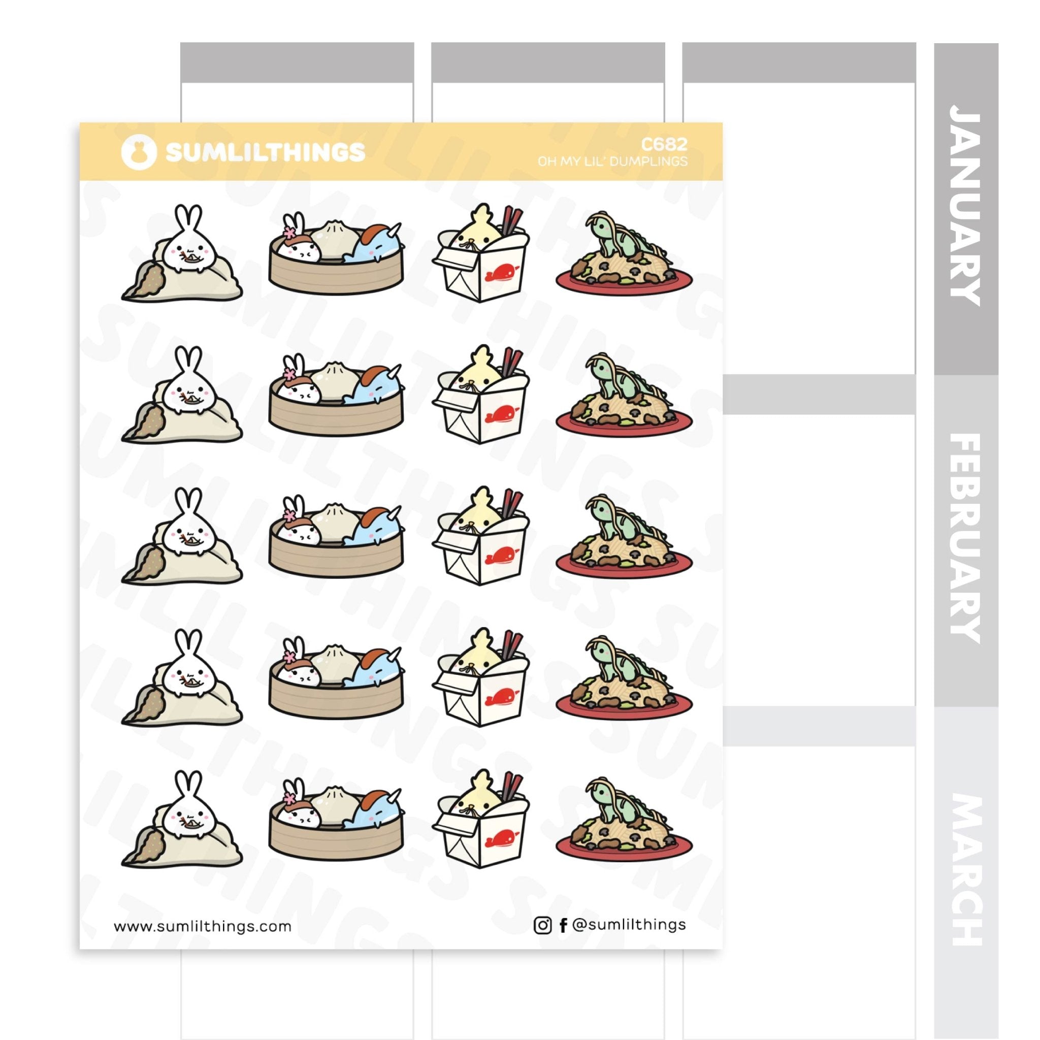 Lil' Chinese Food Stickers - SumLilThings