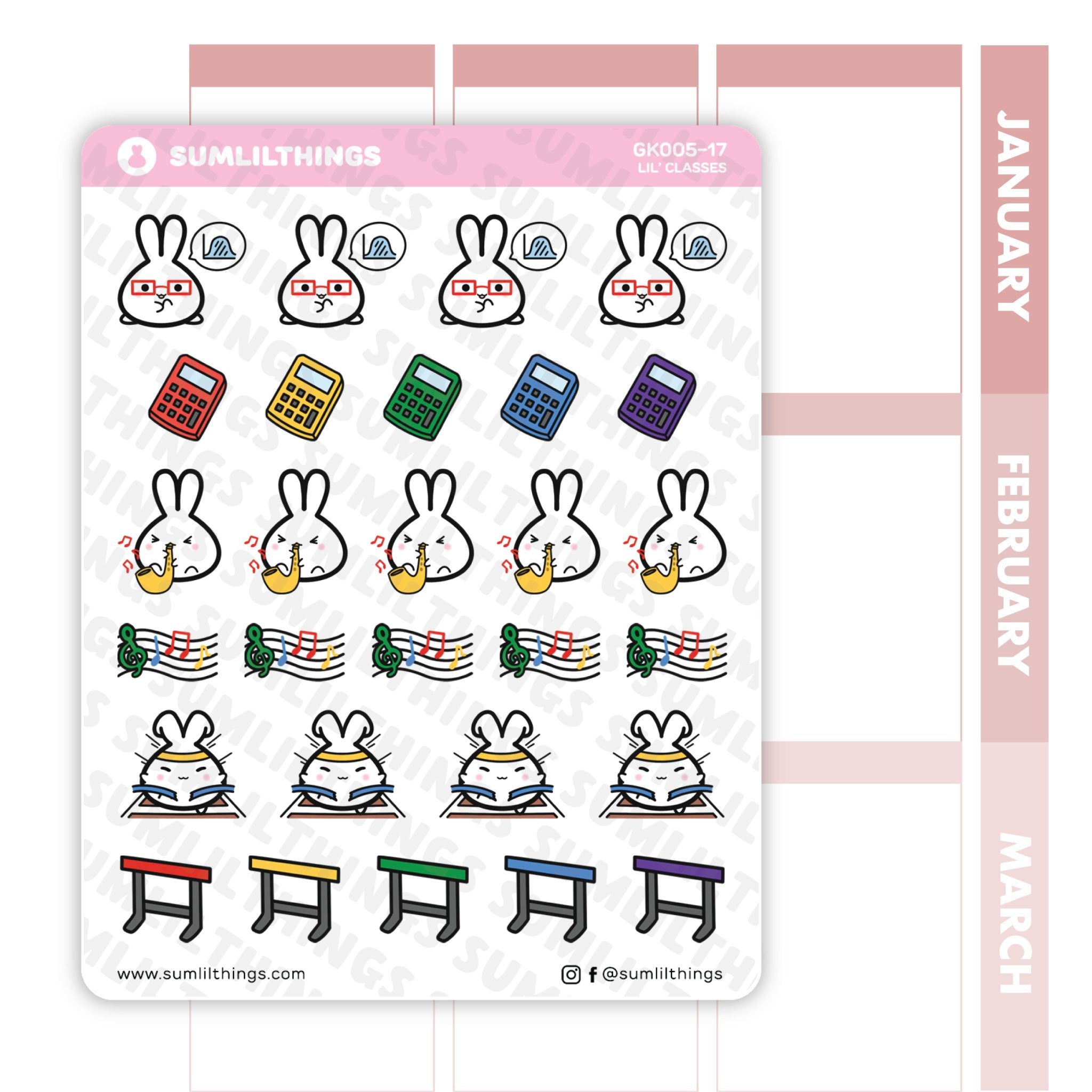 Lil' Classes Stickers - SumLilThings