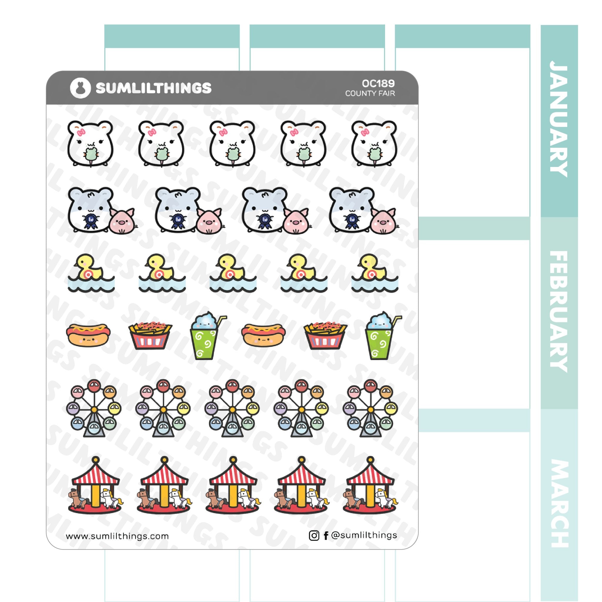Lil' County Fair Stickers - SumLilThings