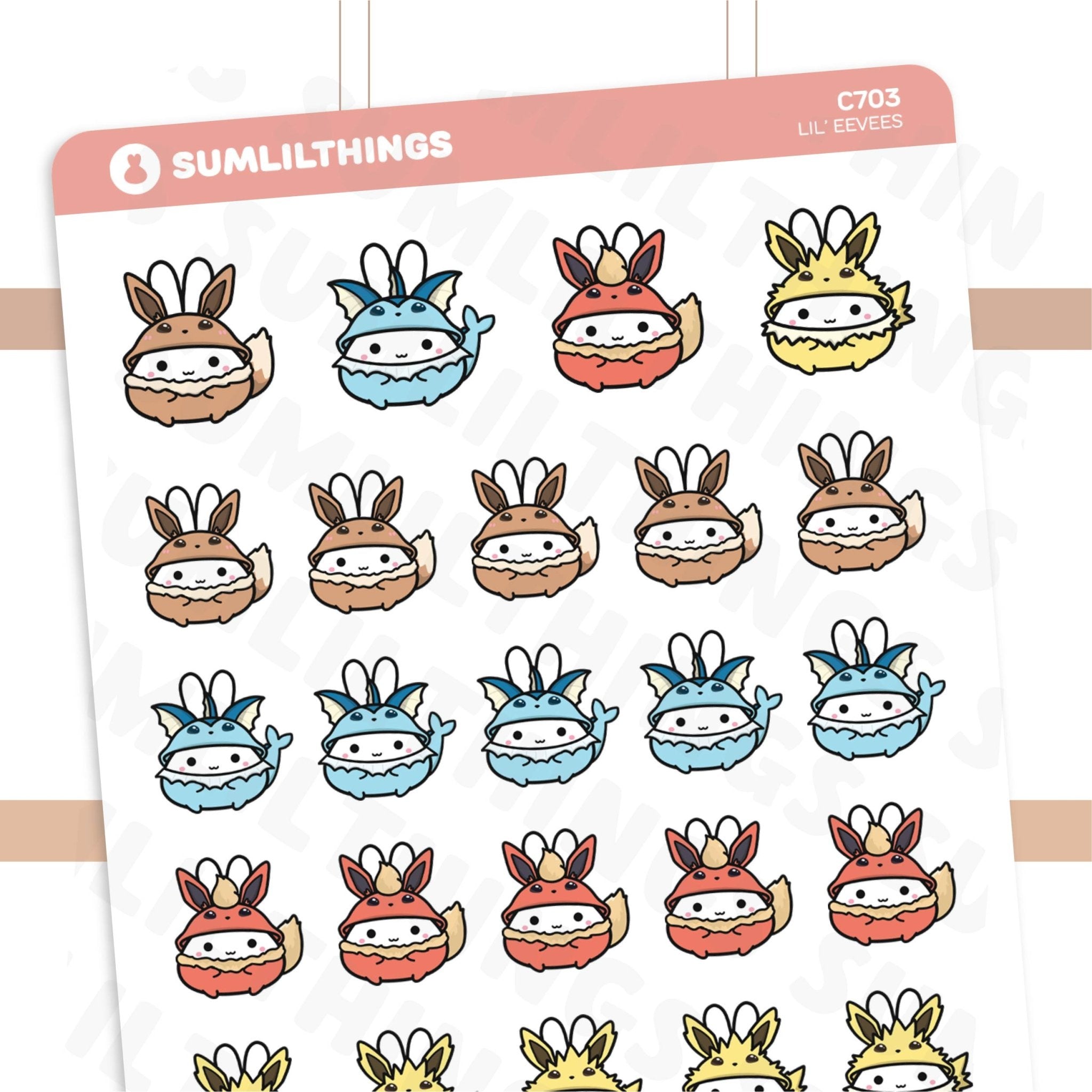 Lil' Eevees Stickers - SumLilThings