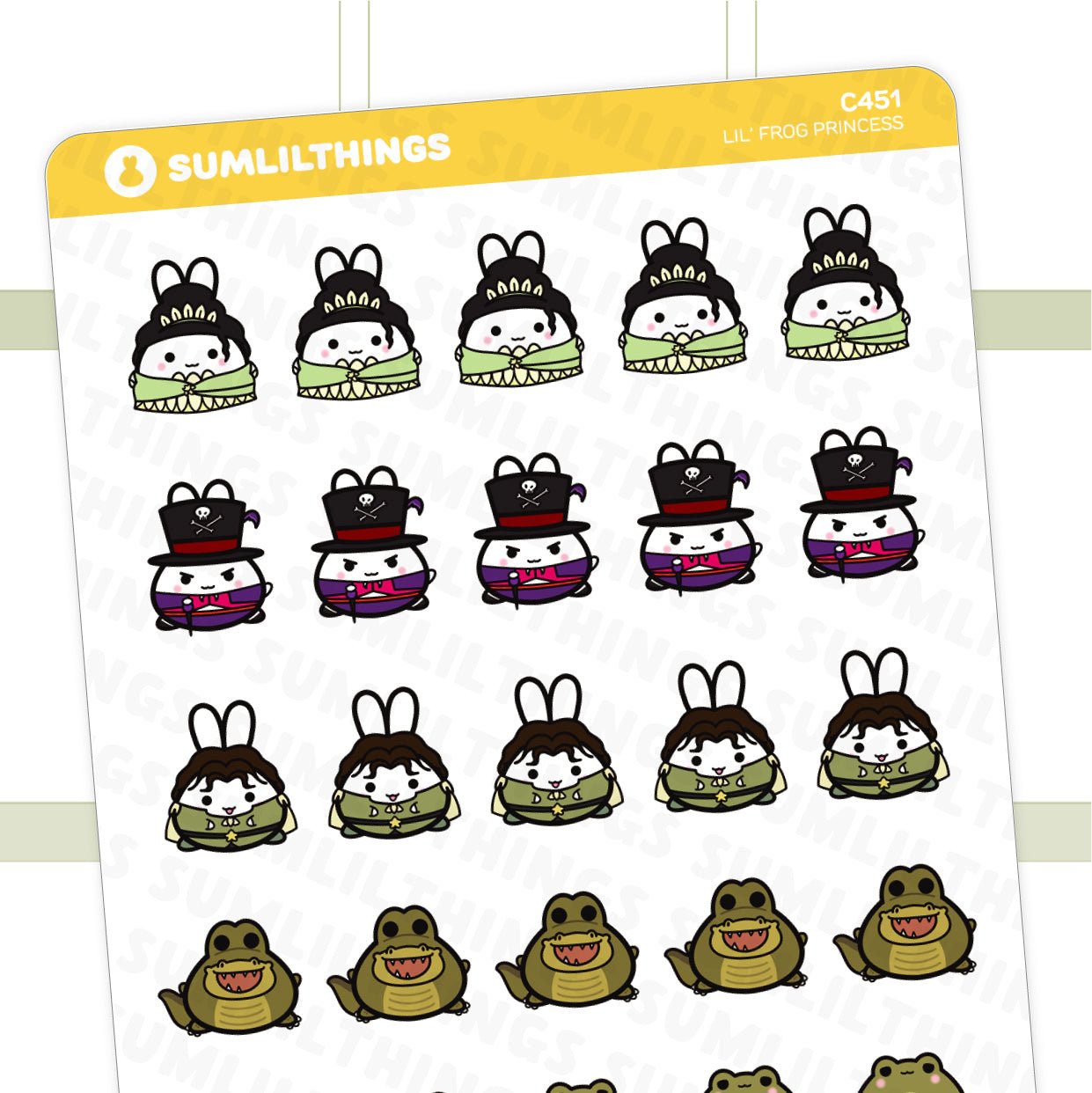 Lil' Frog Princess Stickers - SumLilThings