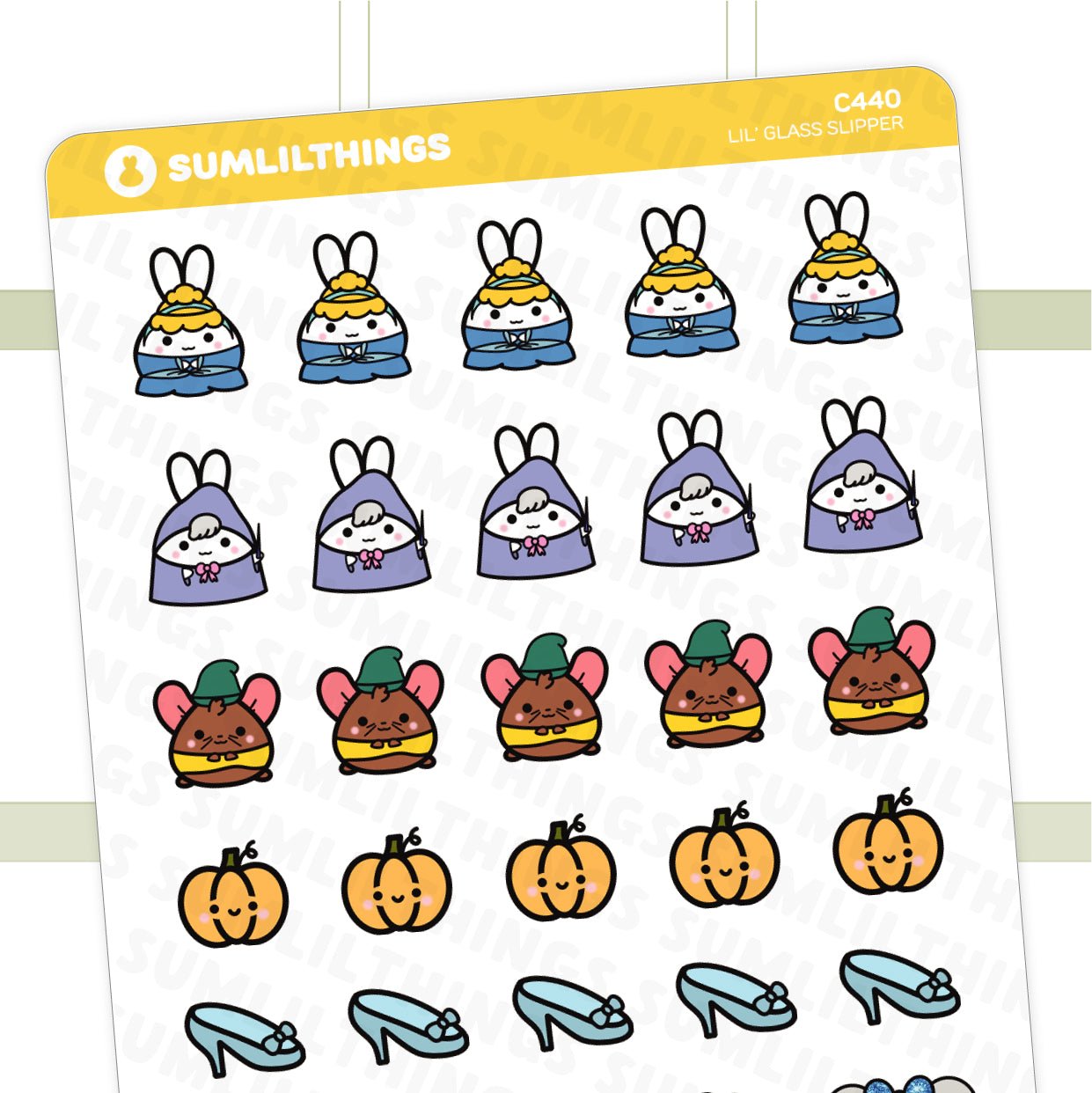 Lil' Glass Slipper Stickers - SumLilThings