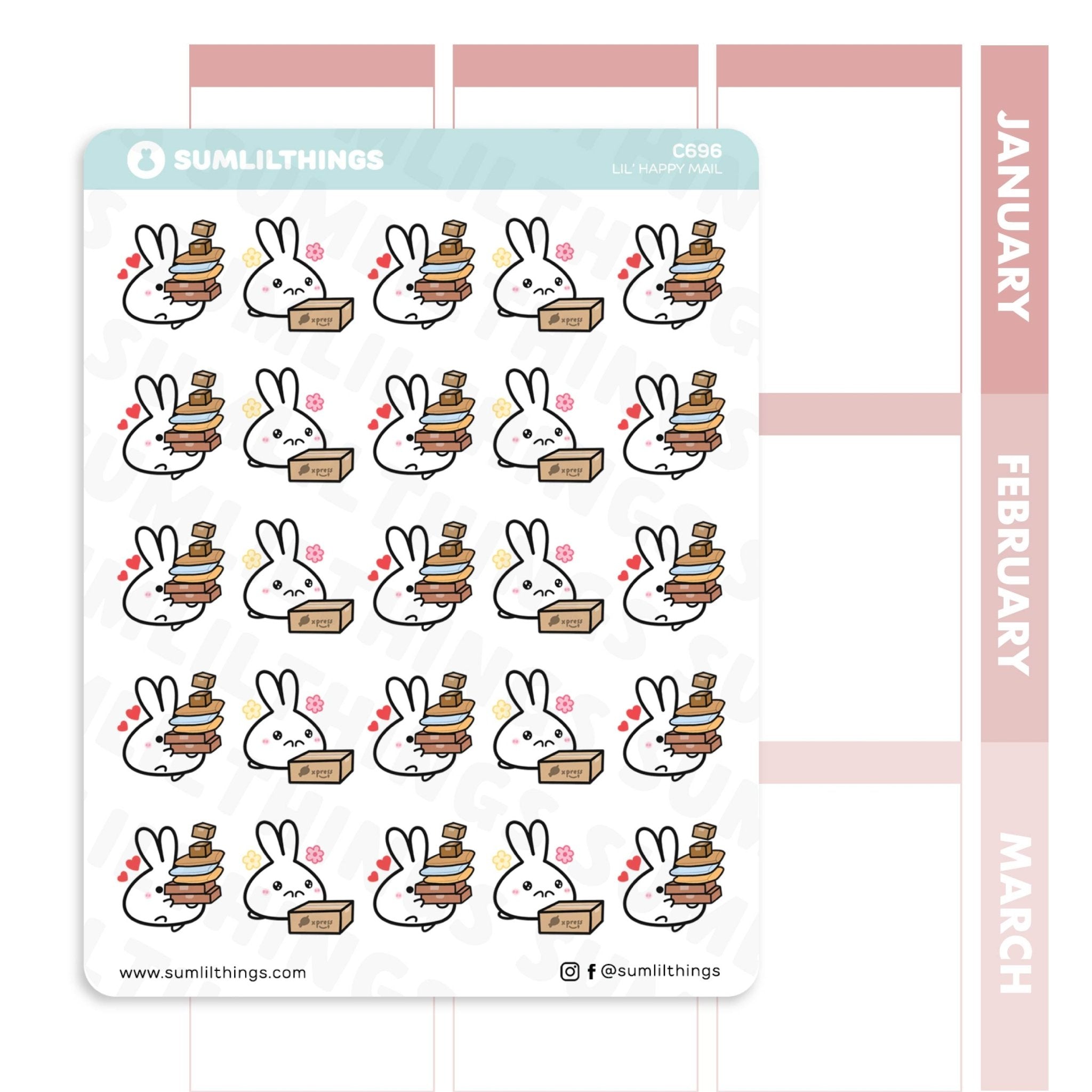 Lil' Happy Mail Stickers - SumLilThings