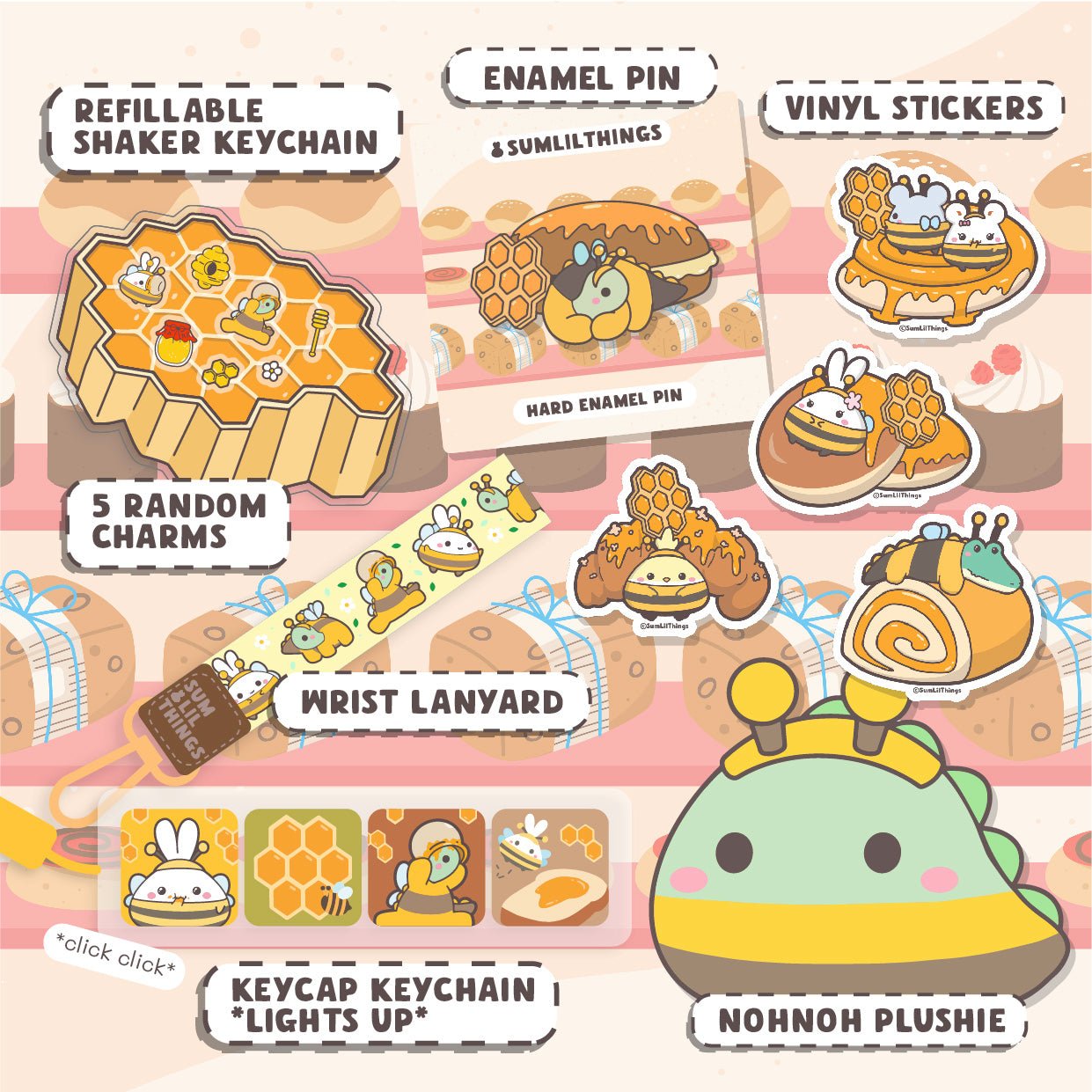 Lil' Honey Pastries Booster Pack (10 Items) - 20% OFF - SumLilThings