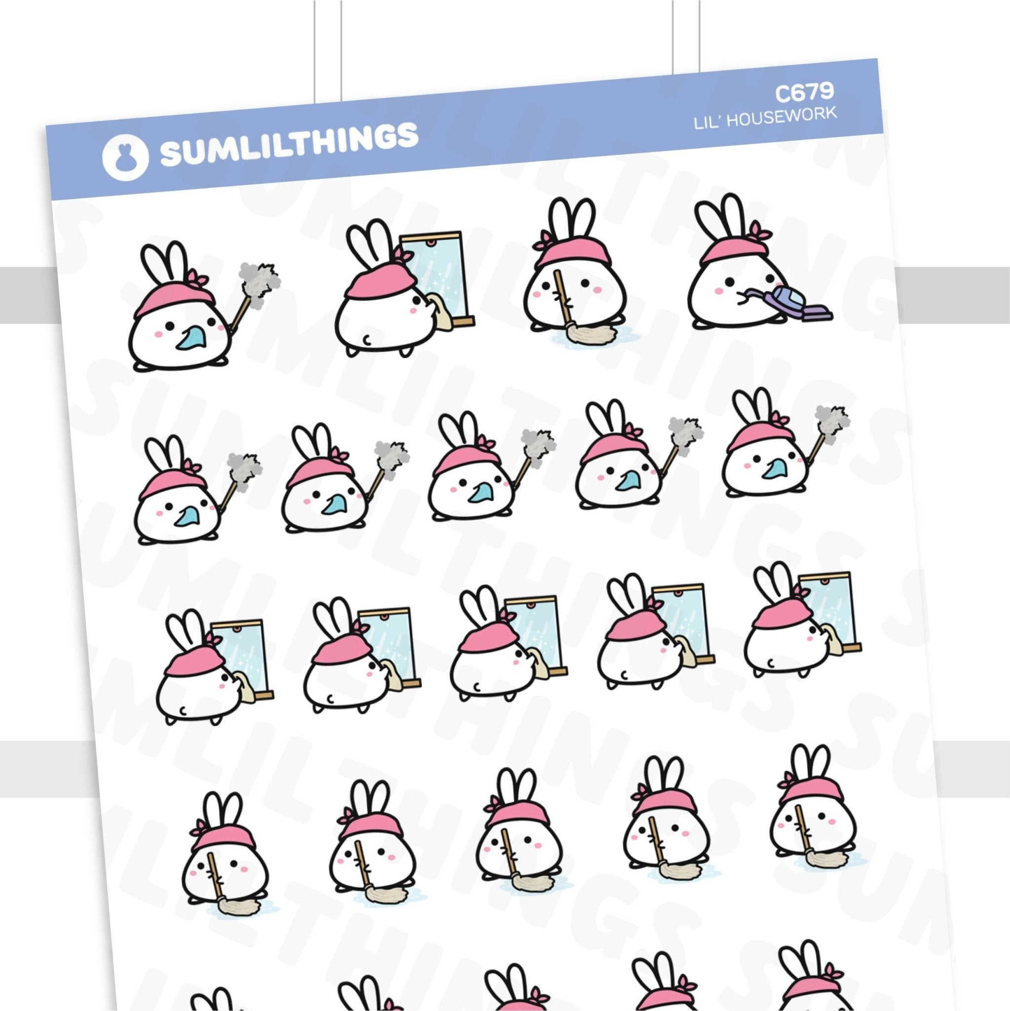 Lil' Housework Stickers - SumLilThings