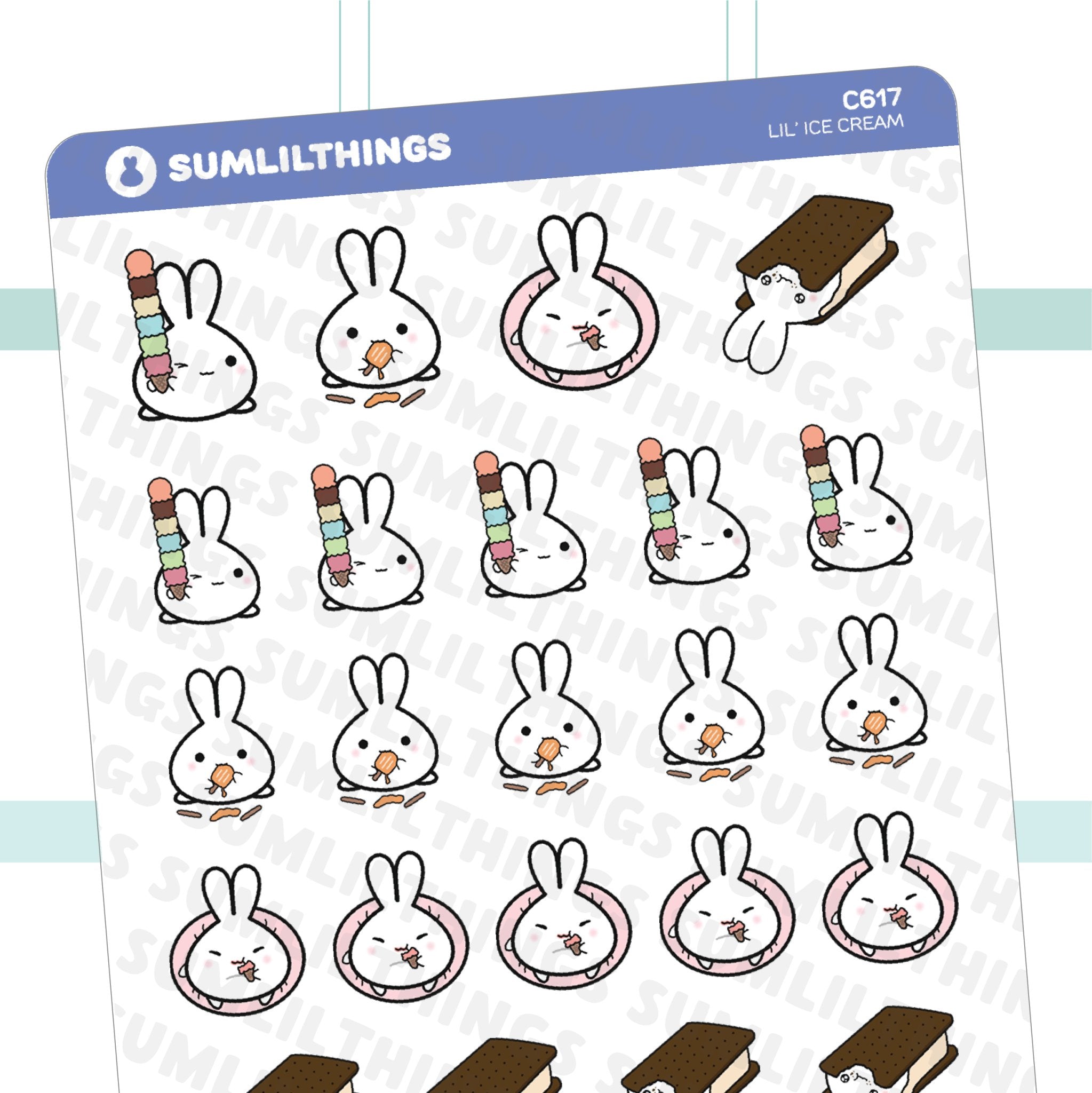 Lil' Ice Cream Stickers - SumLilThings