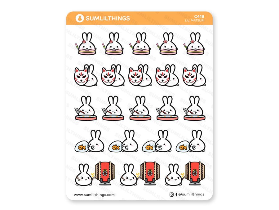 Lil' Matsuri // Matsuri Festival Stickers - SumLilThings