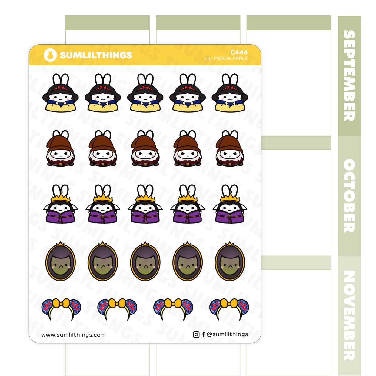 Lil' Poison Apple Stickers - SumLilThings