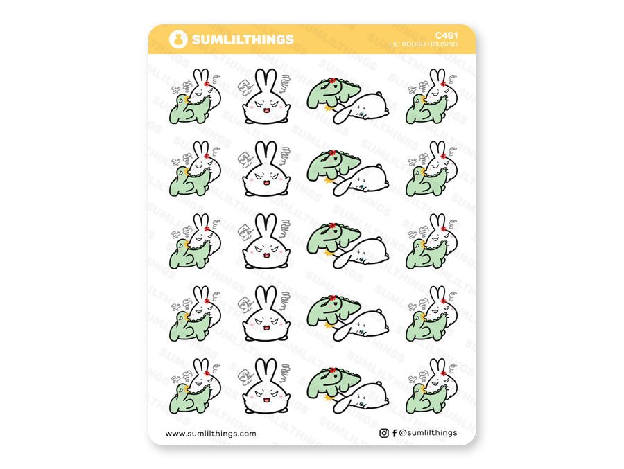 Lil' Rough Housing // Fighting Stickers - SumLilThings