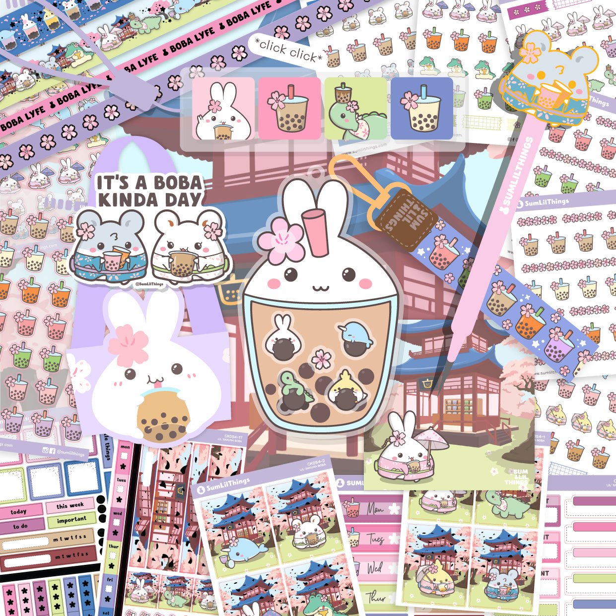 Lil' Sakura Boba Mega Pack (25 Items) - 30% OFF - SumLilThings